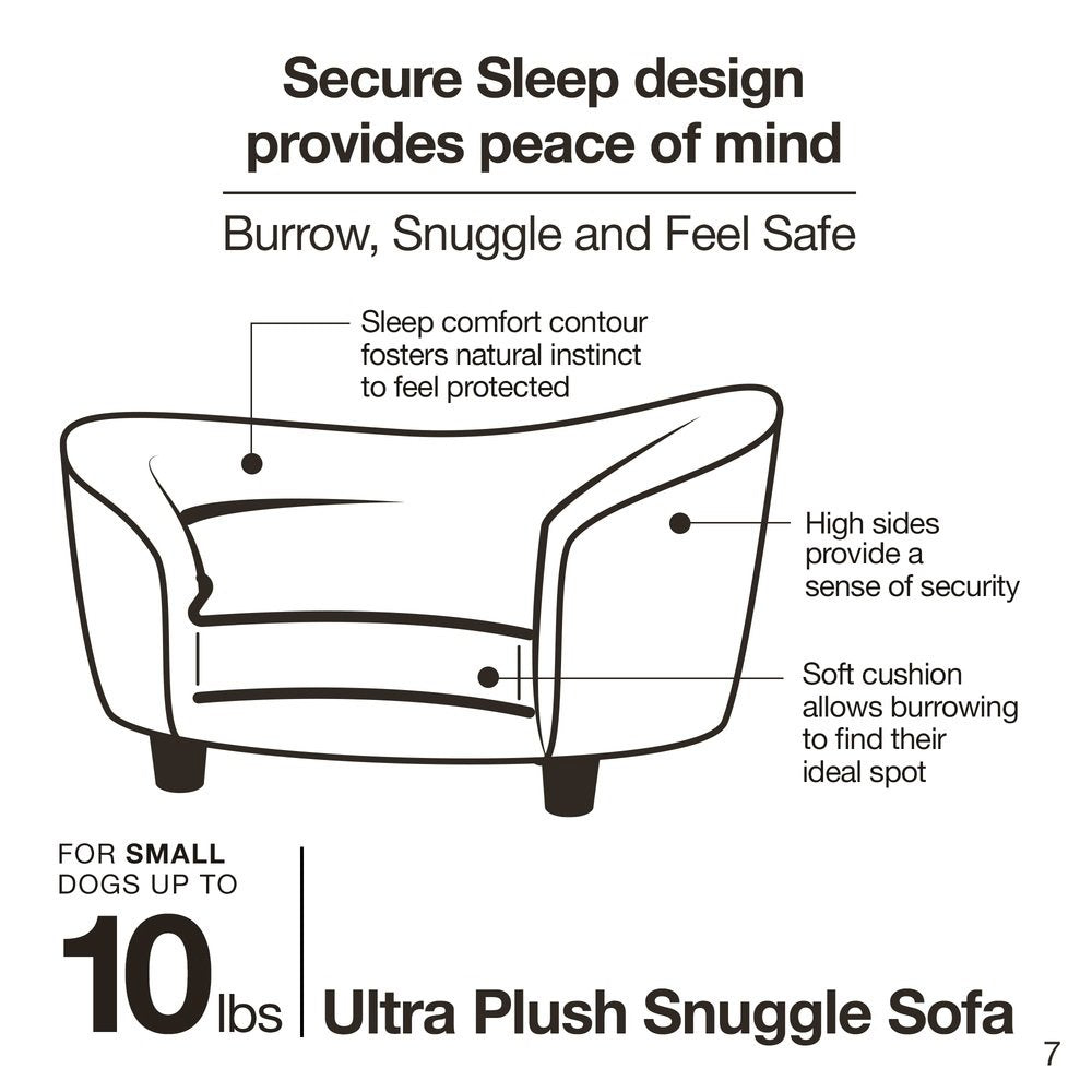 Enchanted Home Pet Ultra Plush Snuggle Pet Bed in Dark Grey