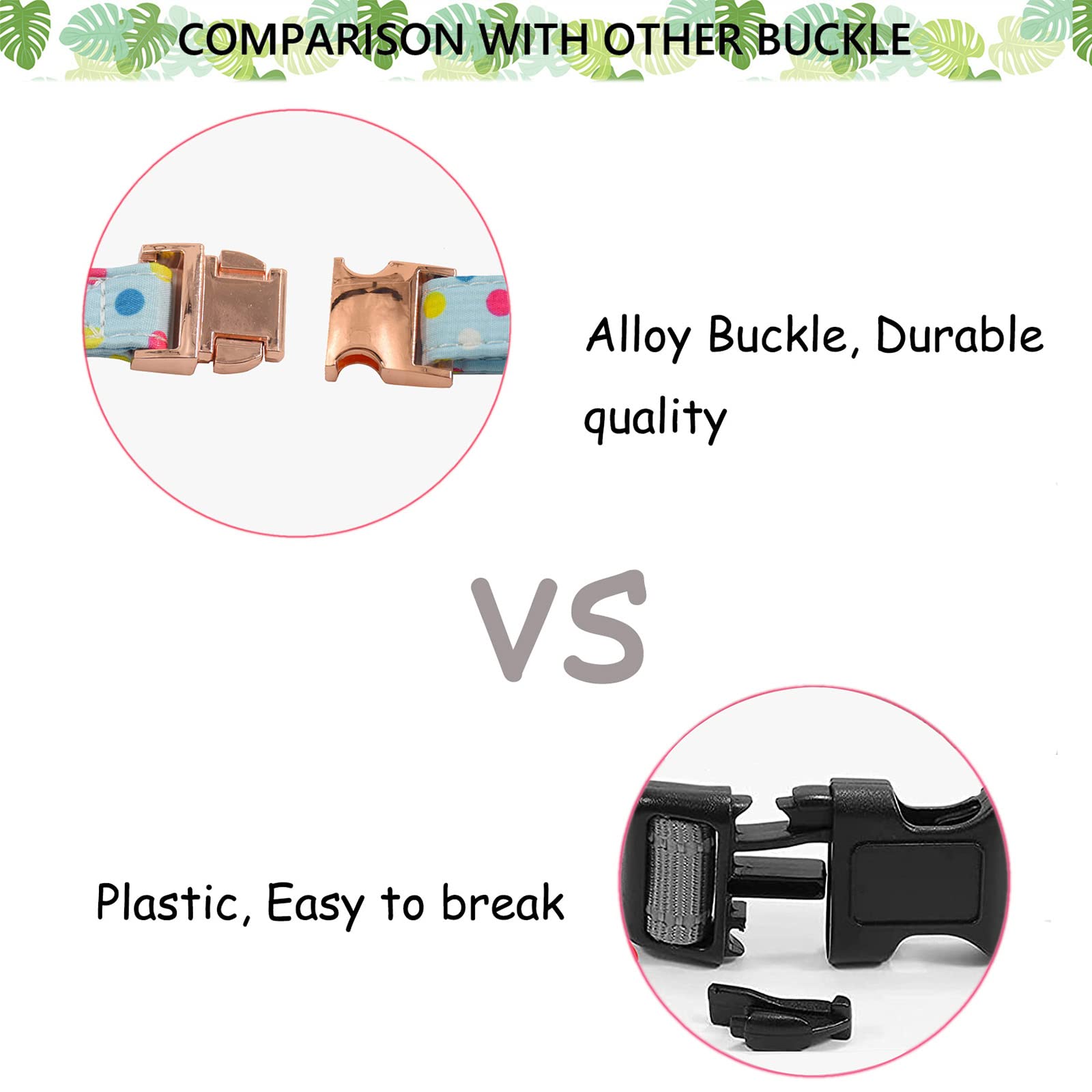 Metal Buckle Dog Collar, Durable Adjustable Dog Collar Soft For Small Medium Large Dogs (Blue Point, L(15-23In)