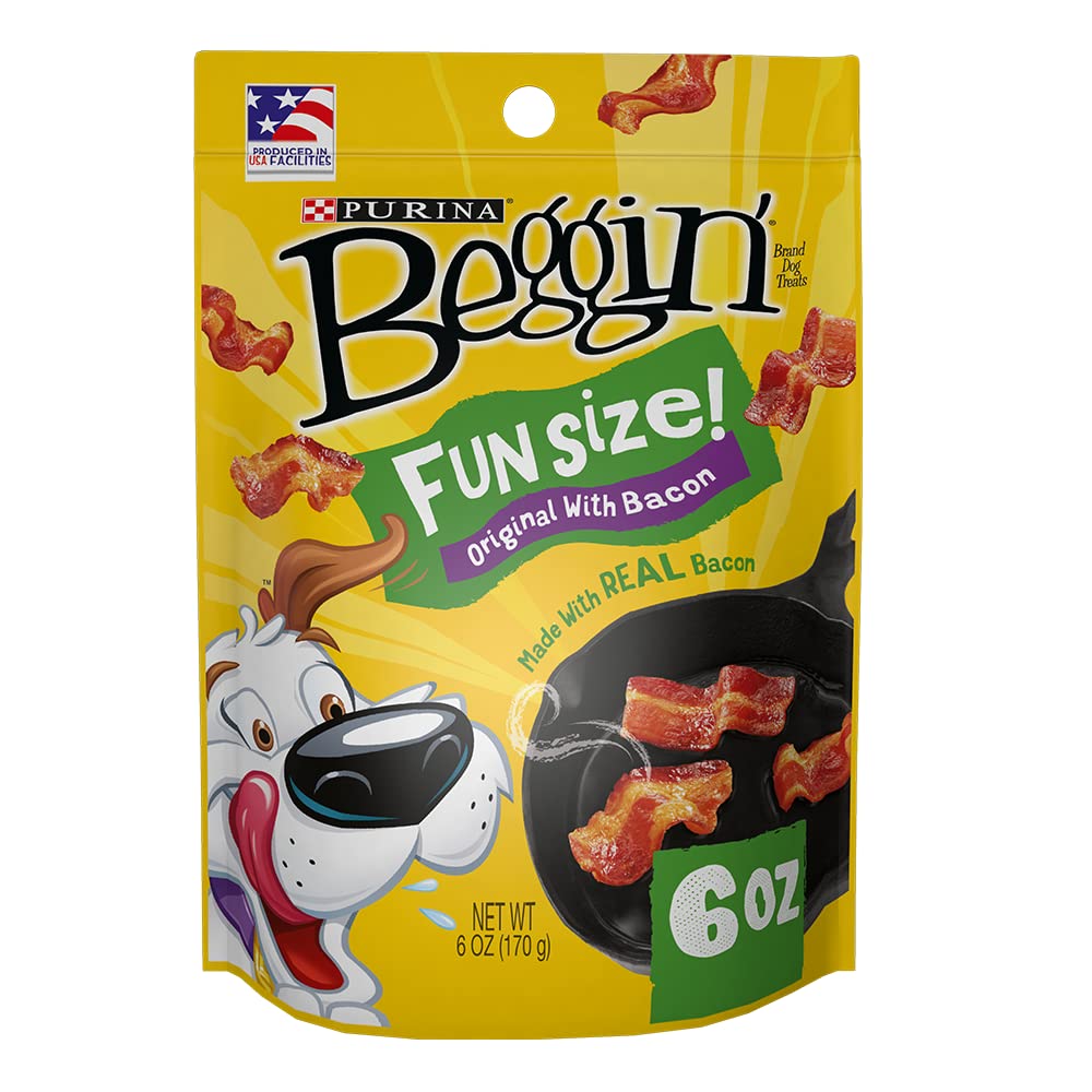 Beggin Littles Dog Treats, Original with Bacon, 6 Oz Pouch
