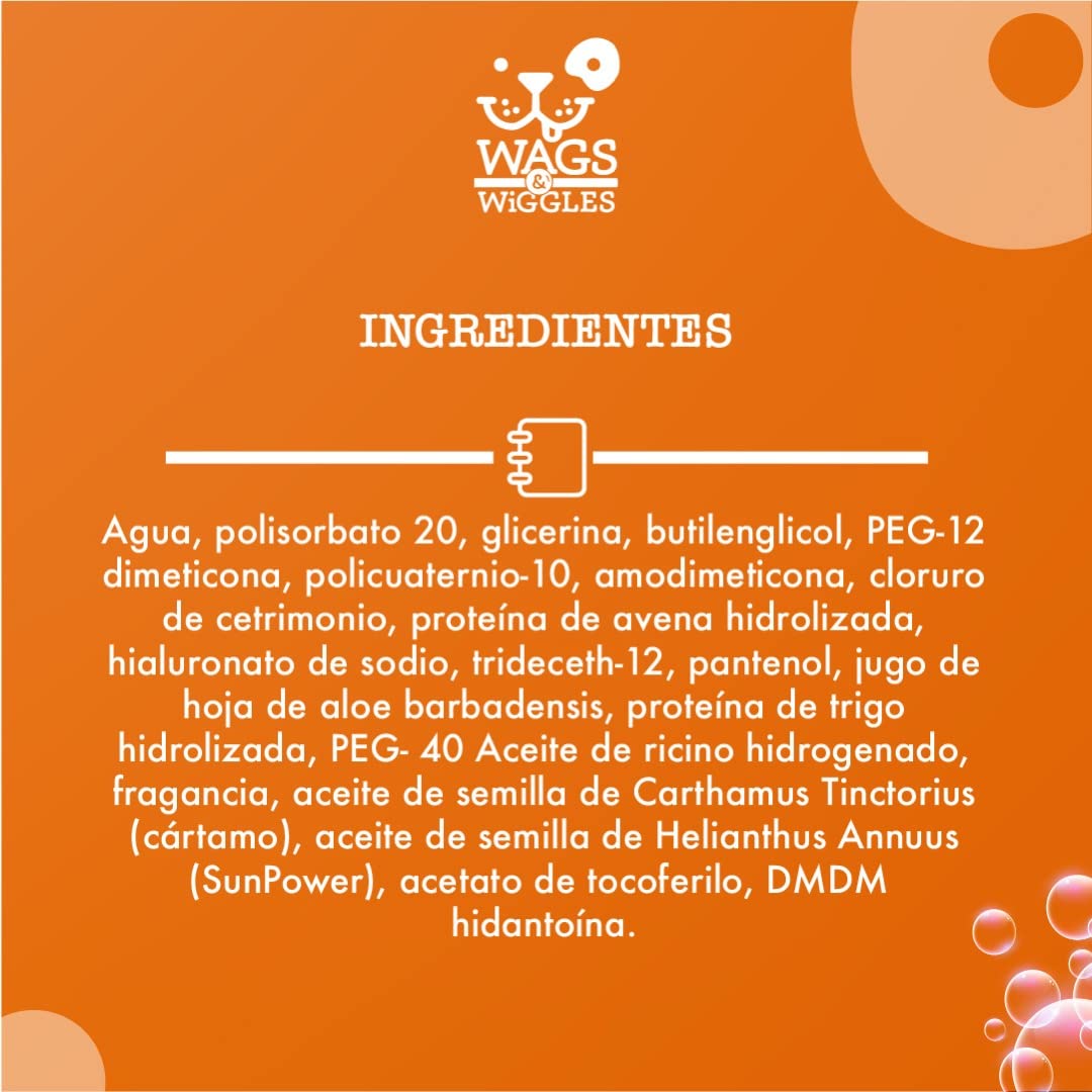 Wags & Wiggles Smooth Detangling Spray In Juicy Apricot | Dog Grooming Detangler Spray To Eliminate Knots, Mats, And Tangles | Dog Freshening Spray, 12 Ounces