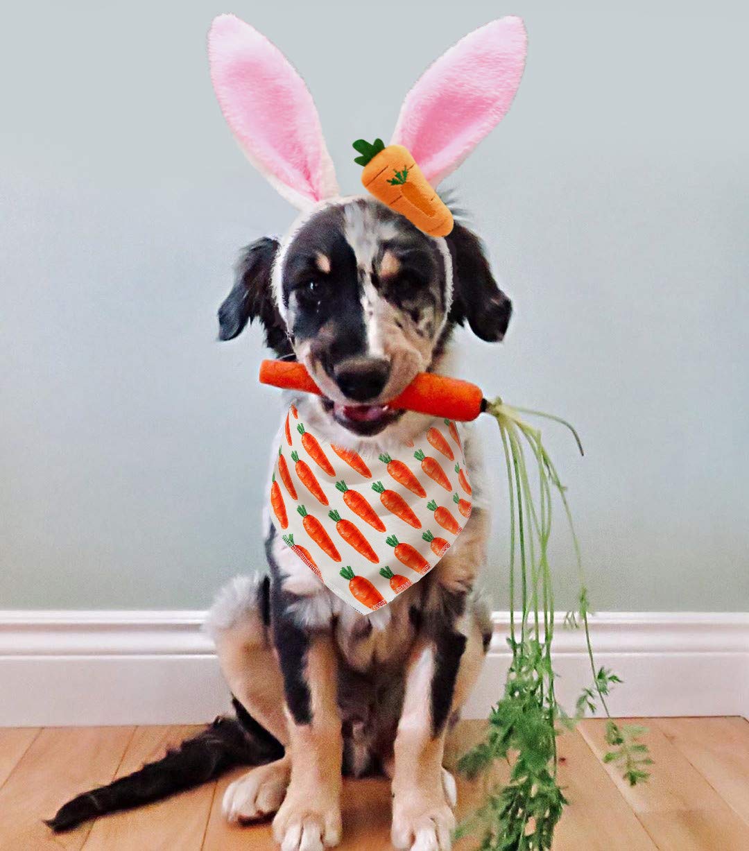 Bunny Ears Headband For Dogs And Easter Dog Bandana