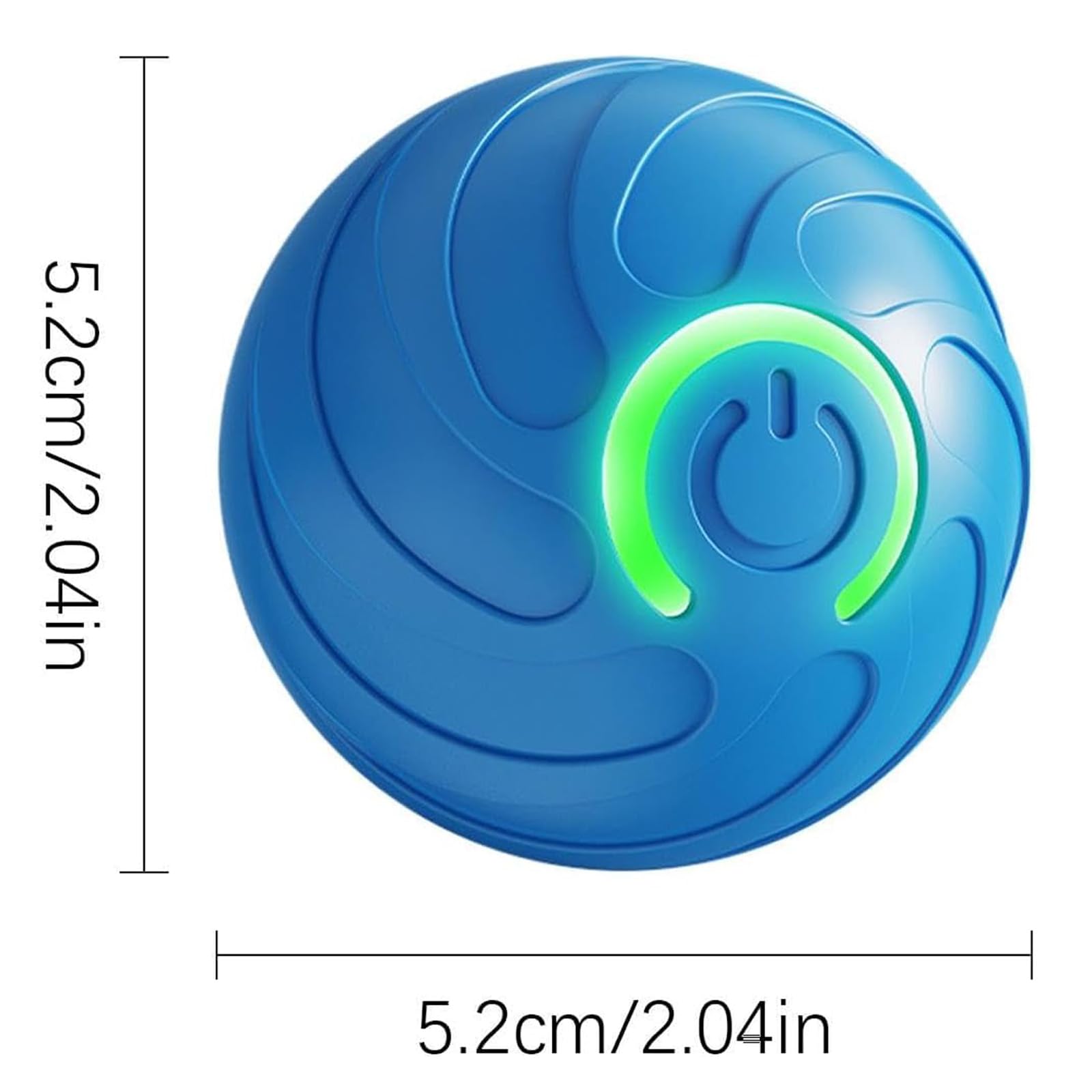 Autrety Smart Jumping Ball Toy For Dogs, Duraspin Dog Bouncing Ball, Interactive Bouncing Toys For Puppy Toys (2Pack-Orange & Bu