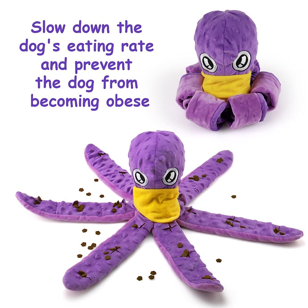 Dog Snuffle Toy Dog Enrichment Toys, Dogs Puzzle Games Interactive Puppy Toys Chew Toys Slow Feeder Game for Boredom Treat Dispe