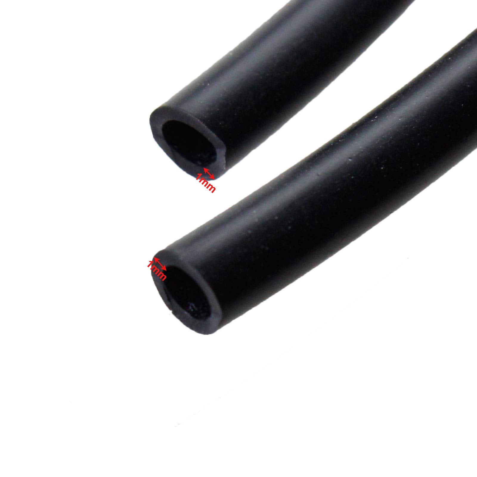 Aquaneat 25 Feet Aquarium Airline Tubing, Standard 3/16” Tubing For Fish Tank Air Pump (Black)