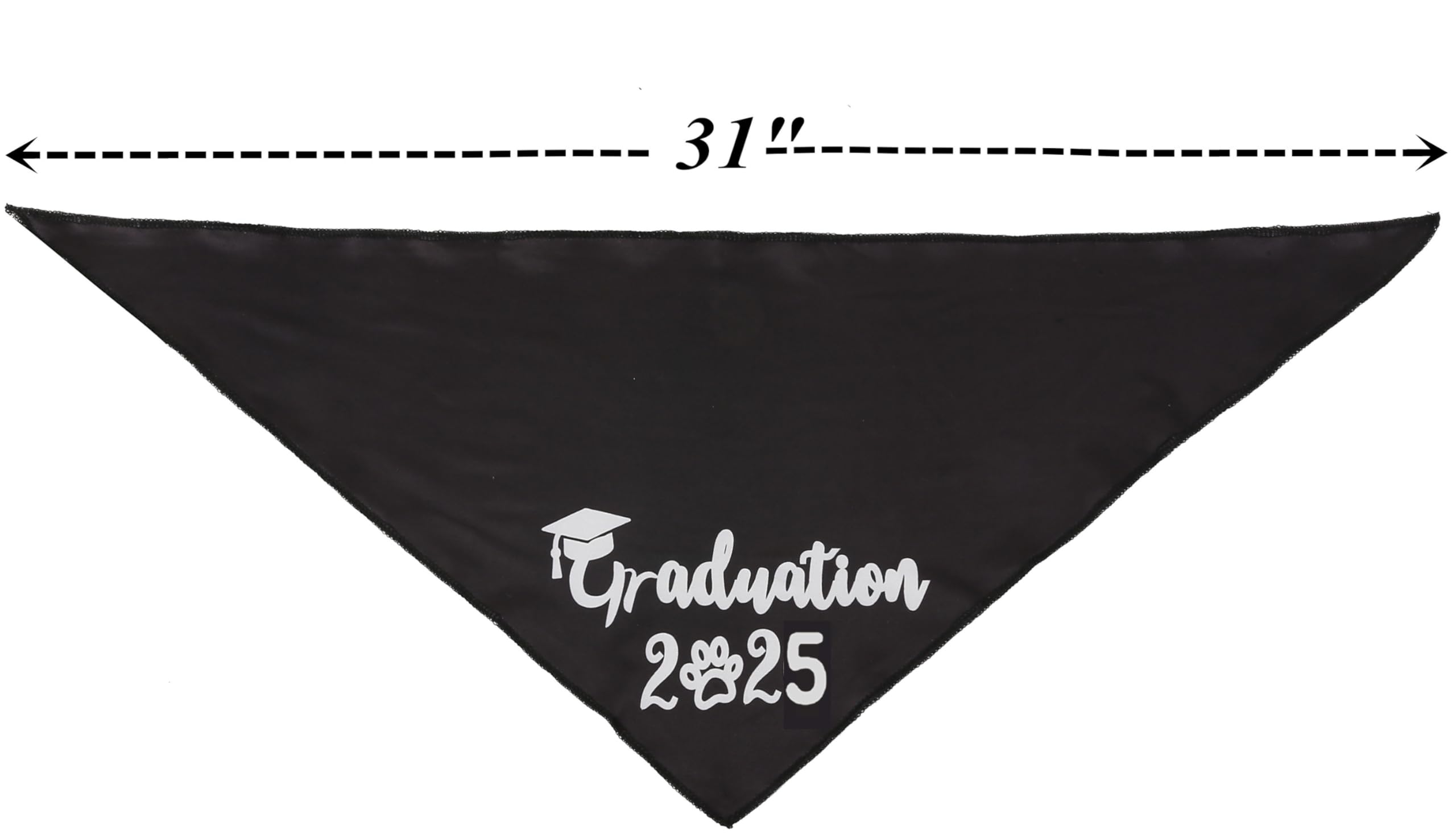 Dog Graduation Cap With Yellow Tassel And Black Pet Graduation 2025 Bandana
