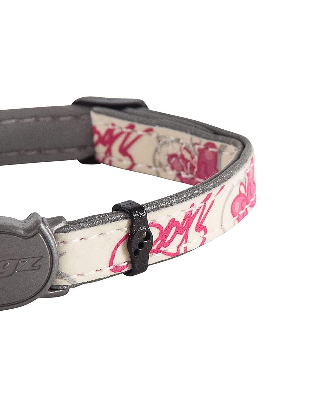 Rogz Glowcat Cat Collar With Safety Buckle Kitten/X-Small - Black