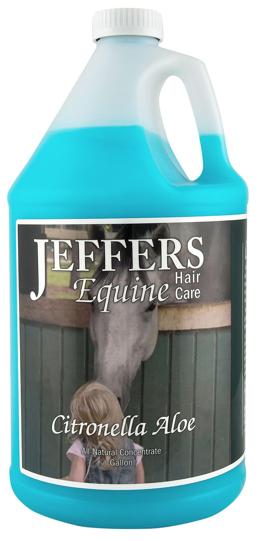 Jeffers Equine Citronella Aloe Horse Shampoo - Ph Balanced, All Natural, Deodorizing Wash For Horses, Pony, Foals - Natural Citr