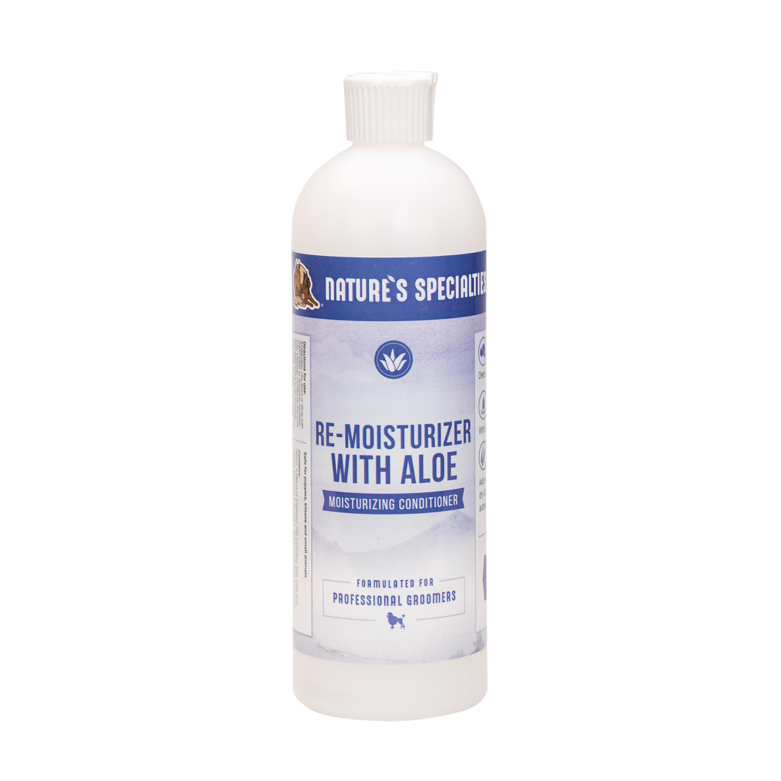 Nature'S Specialties Re-Moisturizer With Aloe Dog Conditioner For Pets, Natural Choice For Professional Groomers, Rejuvenates Sk