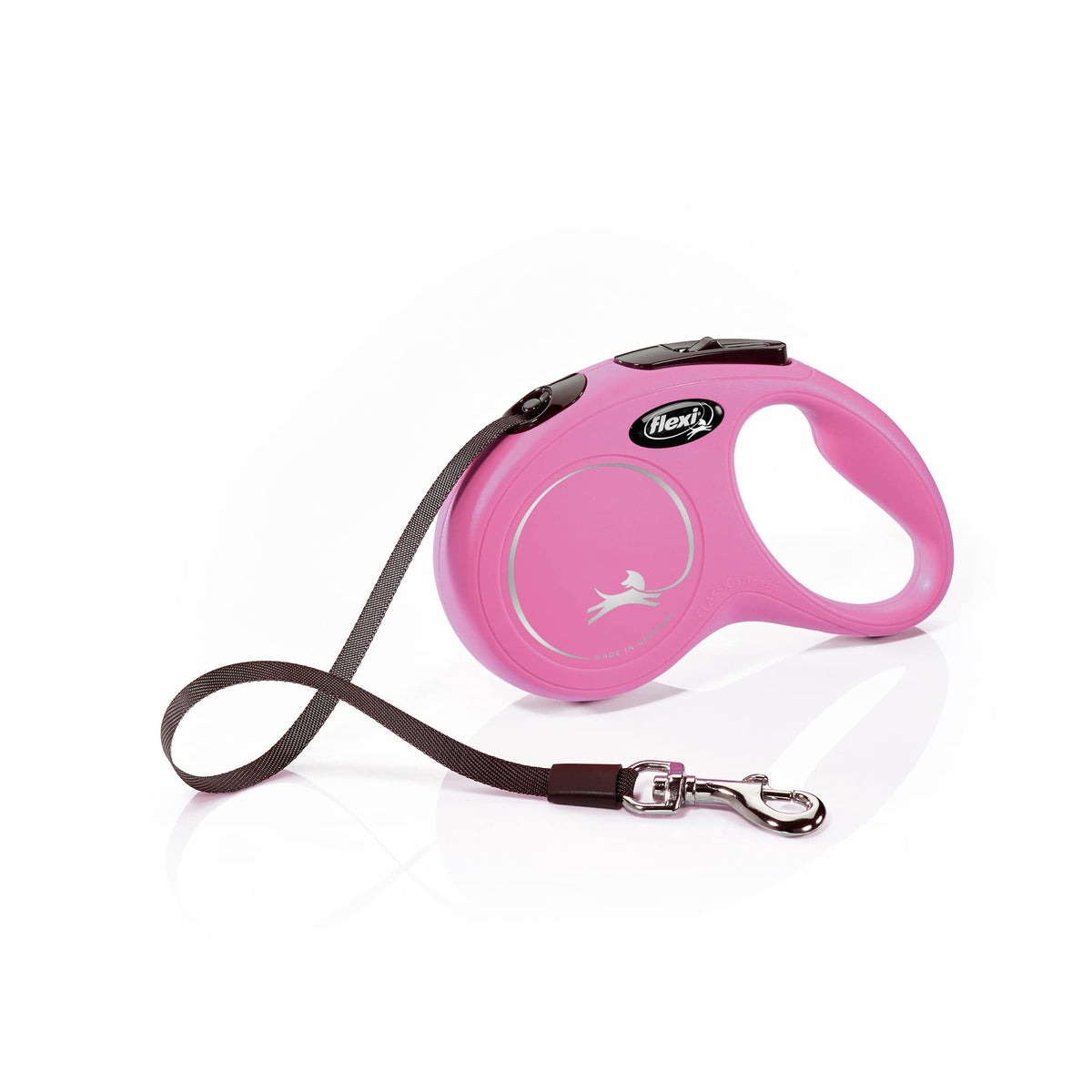 Automatic Leash Flexi New Classic Tape S 5M Pink