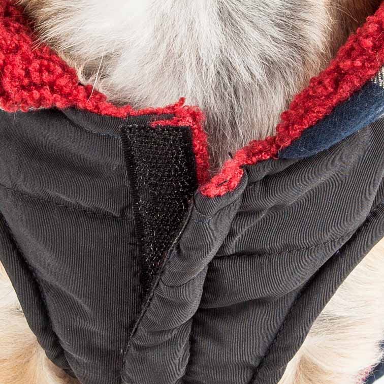 Pet Life Allegiance Classical Plaided Insulated Dog Coat Jacket(D0102H70ZR7.)