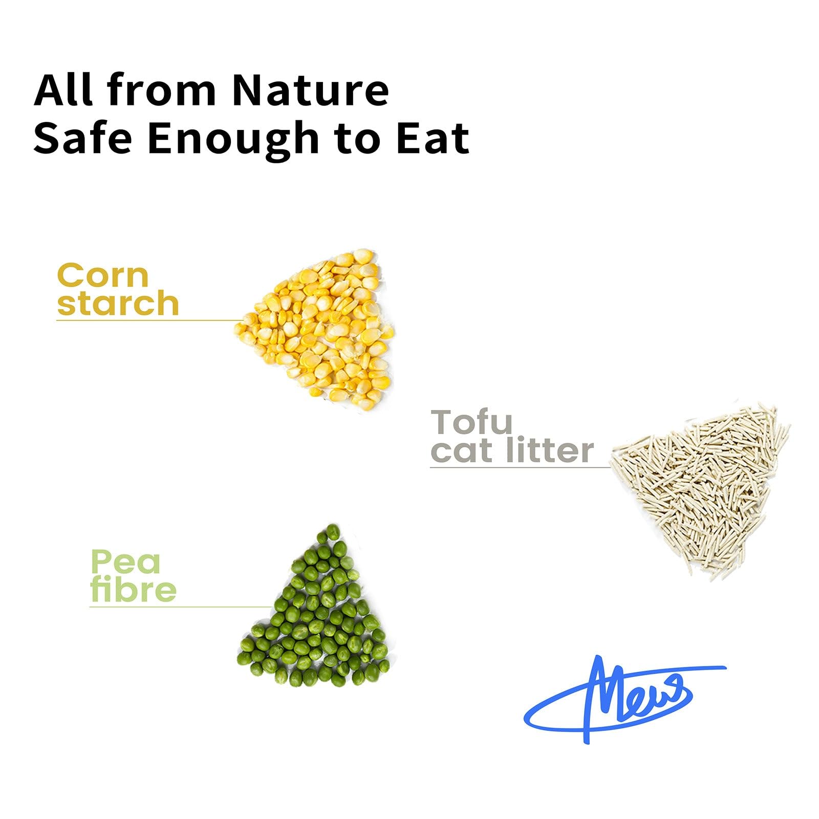 Tofu Cat Litter 45 Lbs, Dr. Pawpaw Clumping Cat Litter, Honeysuckle Scent, Dust-Free Keep Kitty Tidy, Superior Odor Control Keep