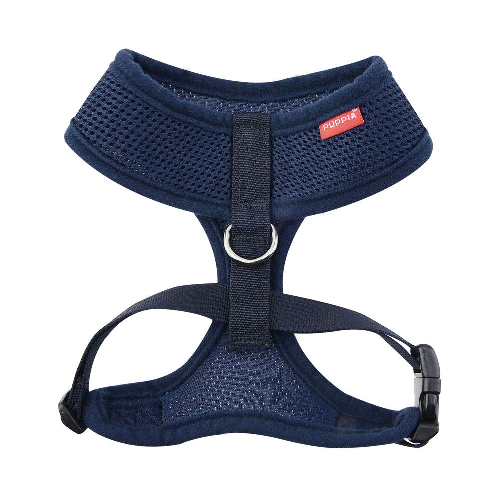 Puppia Soft Dog Harness, Navy, X-Small (PDCF-AC30-NY-XS)