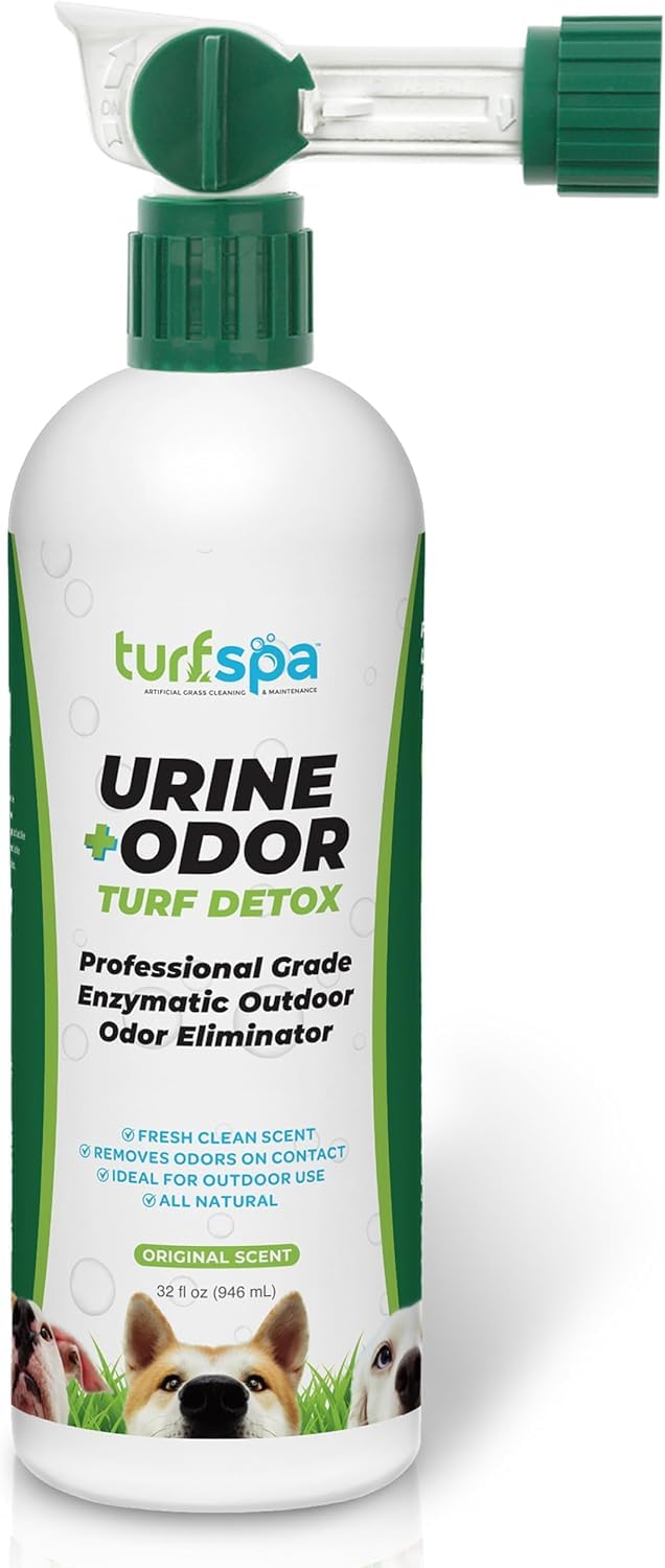Turfspa Urine & Odor Turf Detox, Pet Urine Odor Eliminator For Dogs, Ideal Pet Urine Enzyme Cleaner For Artificial Grass, Concre