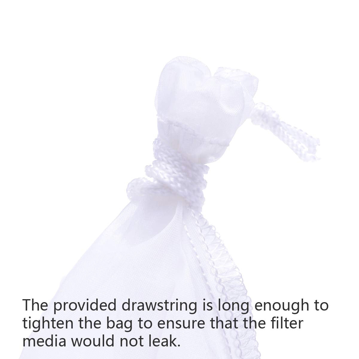 ALEGI 180 Micron Aquarium Filter Media Fine Mesh Bag, 8'' by 4'' Small Extra Fine Media Bags