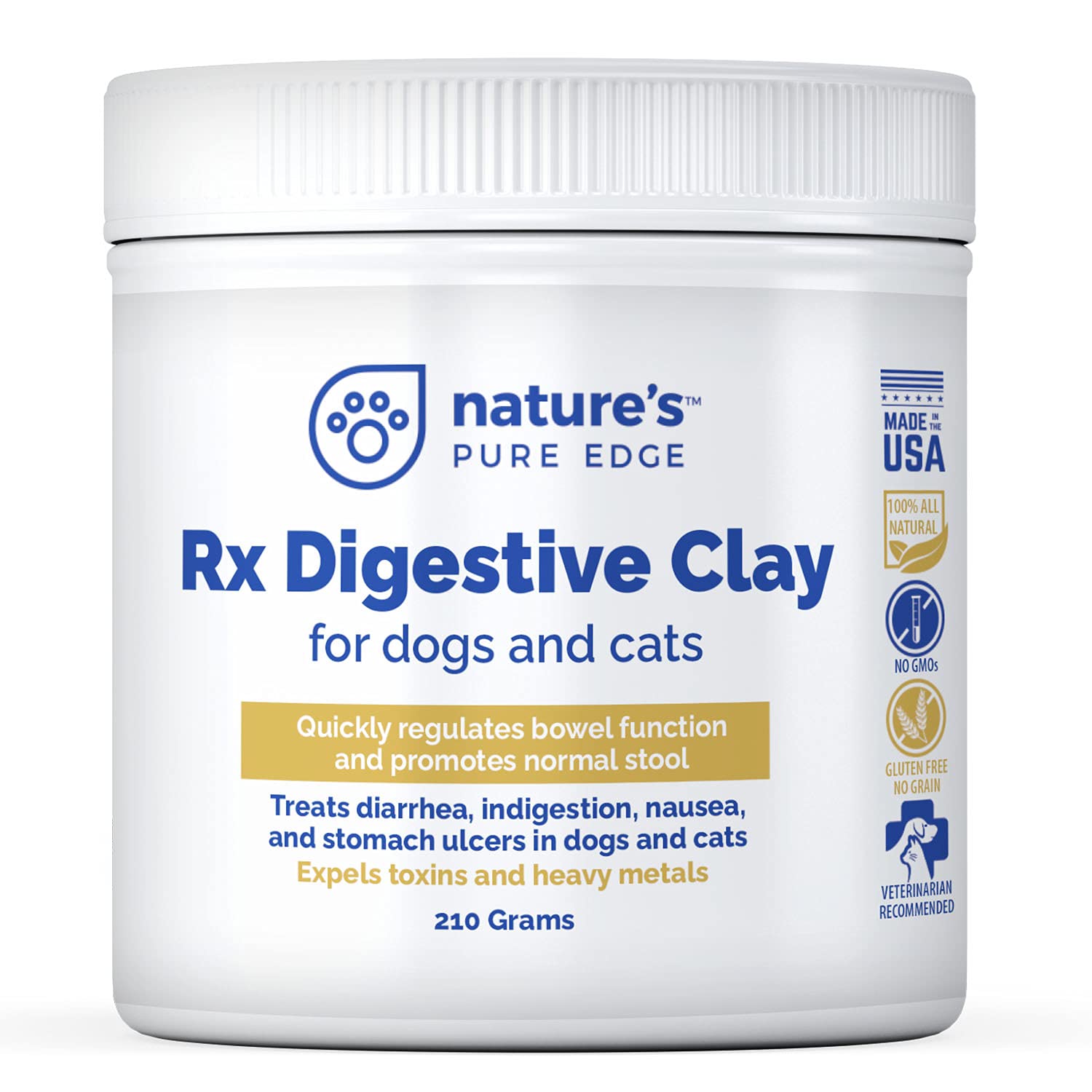 Rx Clay for Digestion for cat and Dog Stomach Relief. Cat and Dog Anti Diarrhea Medication. Cat and Dog Stomach Upset Medicine f