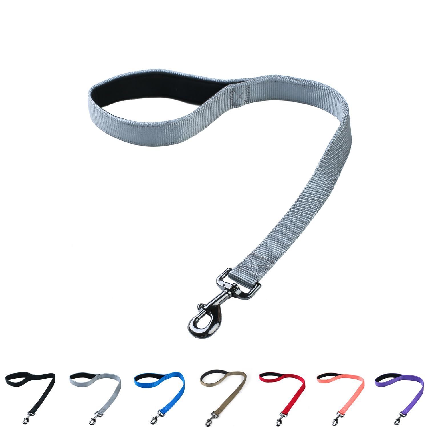 Cyclpet Premium 24 Inches Nylon Short Dog Leash With Heavy Duty Clip And Comfortable Padded Handle For Large Medium Breed Dogs D