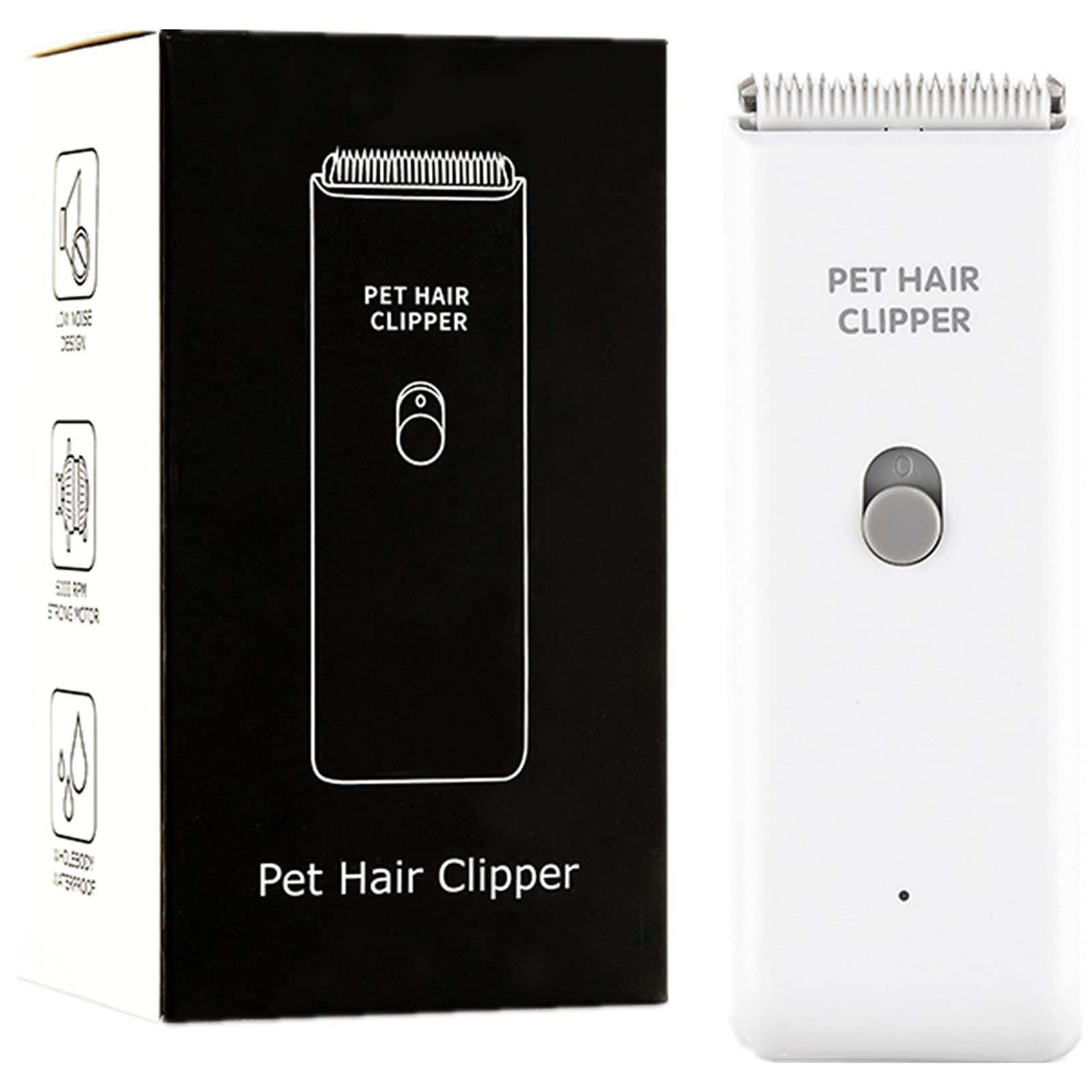 Dog Cat Home Hair Waterproof Clipper Portable Electric Usb Rechargeable Pet Grooming Tools Low Noise Shaver Cordless Trimmer For Small And Large Pets