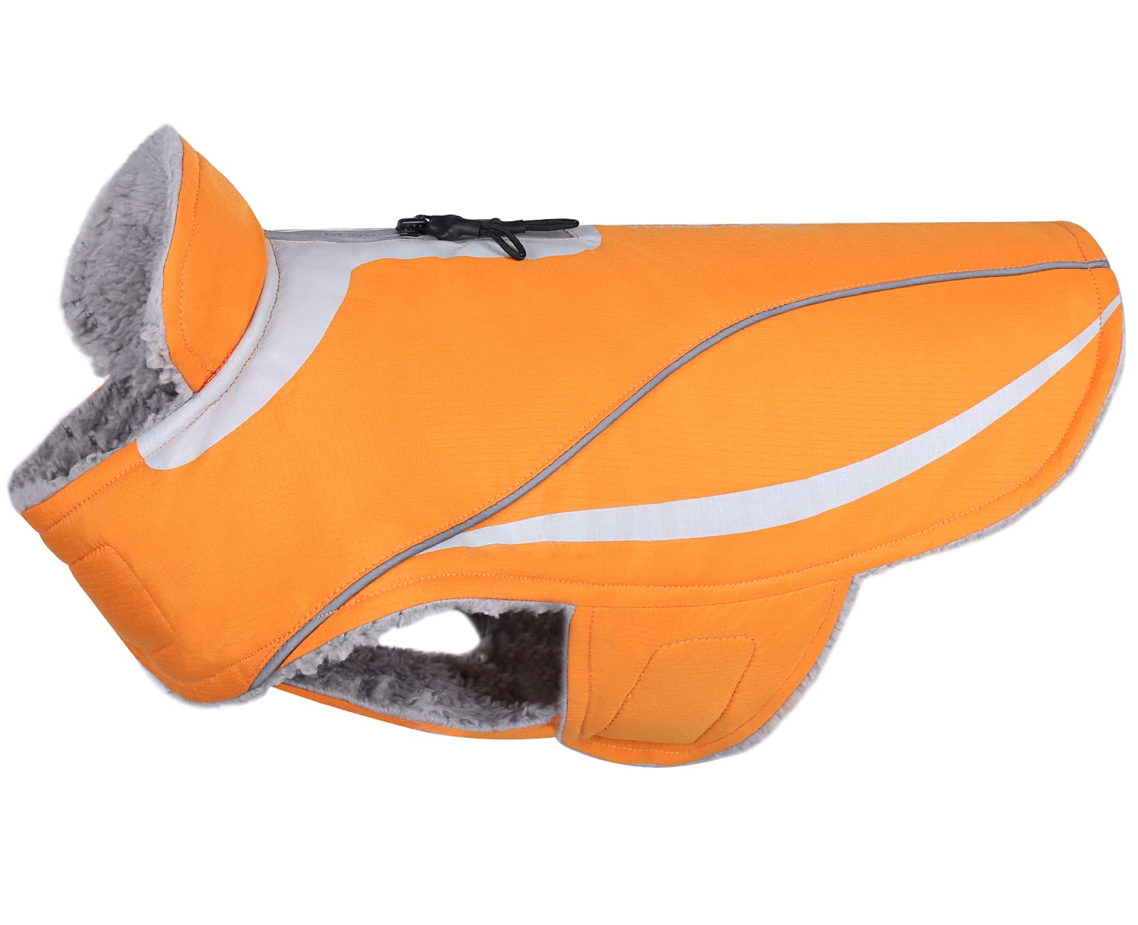 Vivaglory Dog Coat, Lightweight Cozy Fleece Lined Dog Jacket For Late Autumn And Early Winter, Water Resistant Dog Fleece Vest F