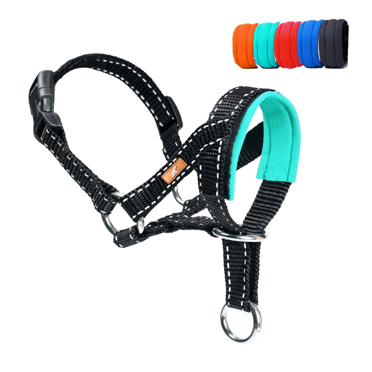 Dog Head Collar, Head Collar With Reflective Strap To Stop Pulling For Small Medium And Large Dogs, Adjustable (L, Green)