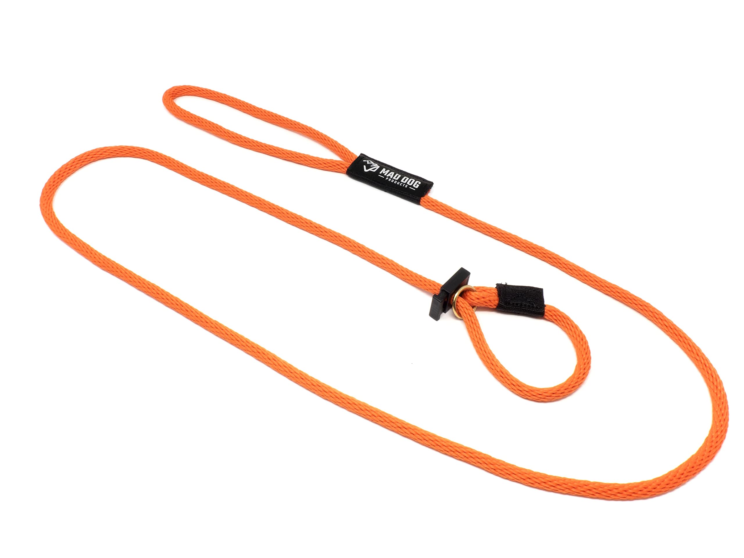 Mad Dog Products English Slip Dog Lead | 1/2 Inch X 6 Feet | Orange