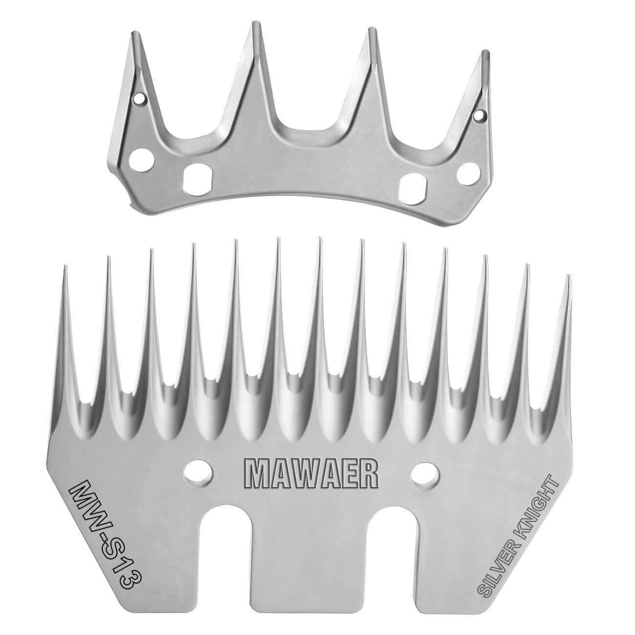 MAWAER 13 Tooth Pet & Livestock Shearing Replacement Blades for fit Oster, Lister, Heiniger Sheep Clippers, Detachable Animal Tr