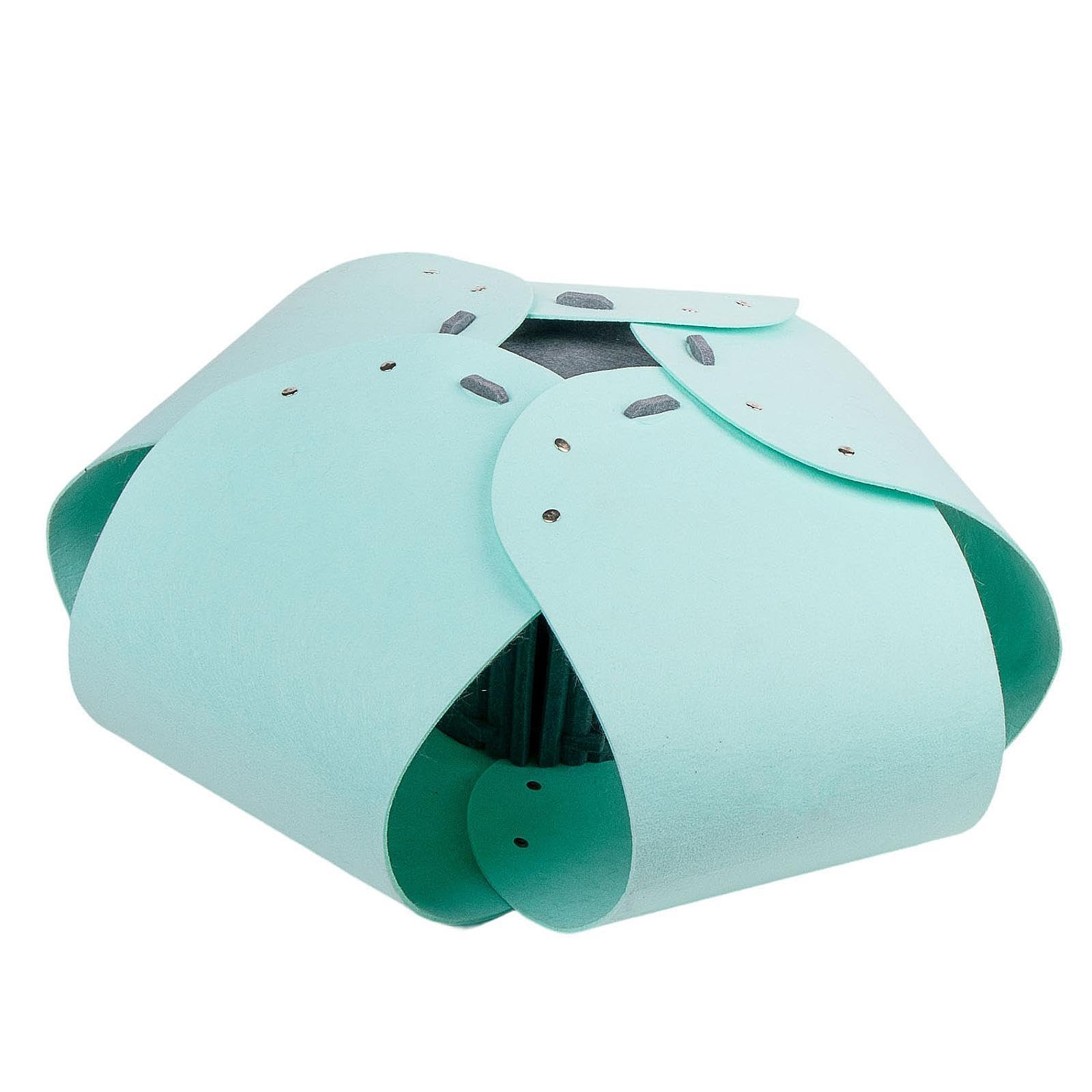 Enakshi Semi Enclosed Cat Tunnel Bed Soft Lightweight Cat Tent For Cats Kitten Snooze Light Blue|Pet Supplies | Cat Supplies | T
