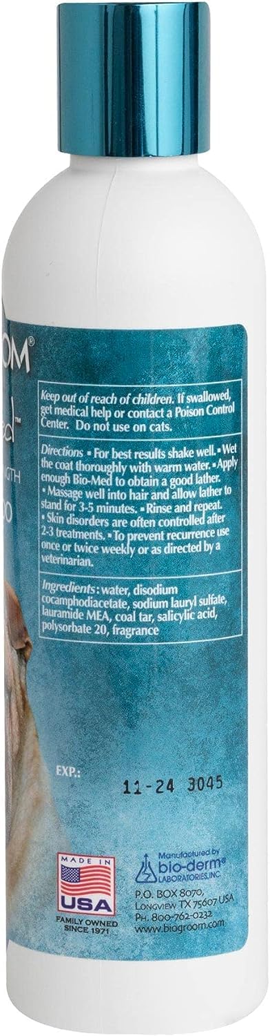 Bio-Groom Bio-Med Dog Shampoo - Dog Bathing Supplies, Puppy Shampoo For Sensitive Skin, Hot Spot Treatment, Itch Relief, Made In