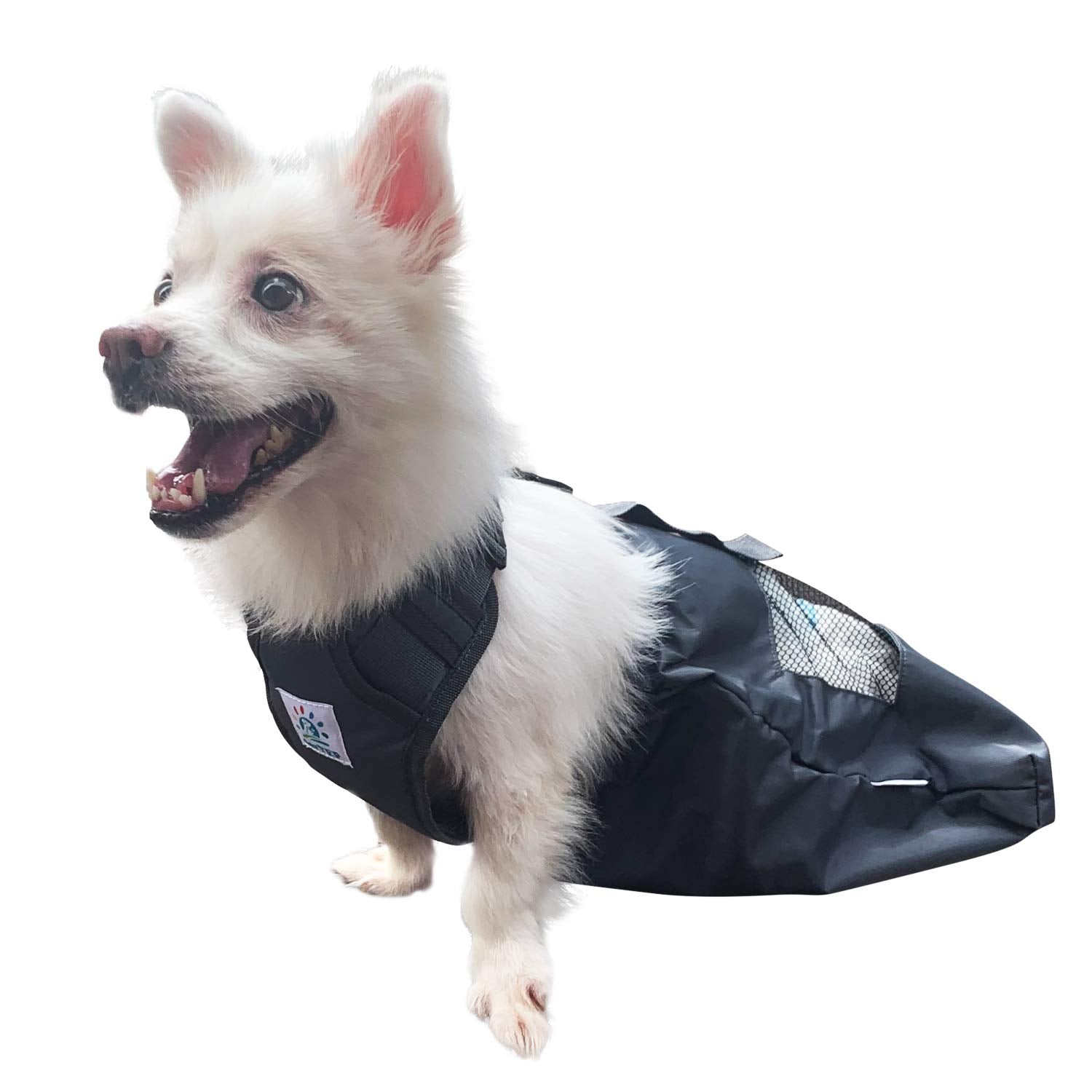 derYEP Dog Drag Bag Durable Indoor Wheelchair Alternative for paralyzed Disabled Back Rear Legs Dog Protects Chest and Limbs (XS