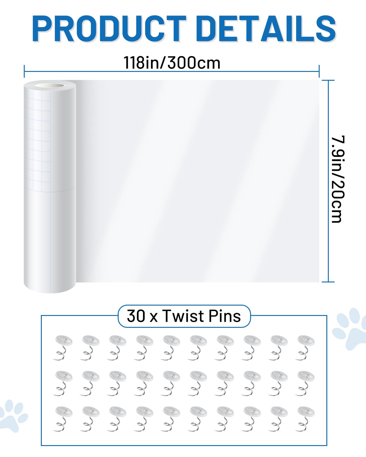 Vokvaktak Anti Cat Scratch Furniture Protector,Clear Self-Adhesive Furniture Protectors for Apply Scratching Deterrent and Shiel