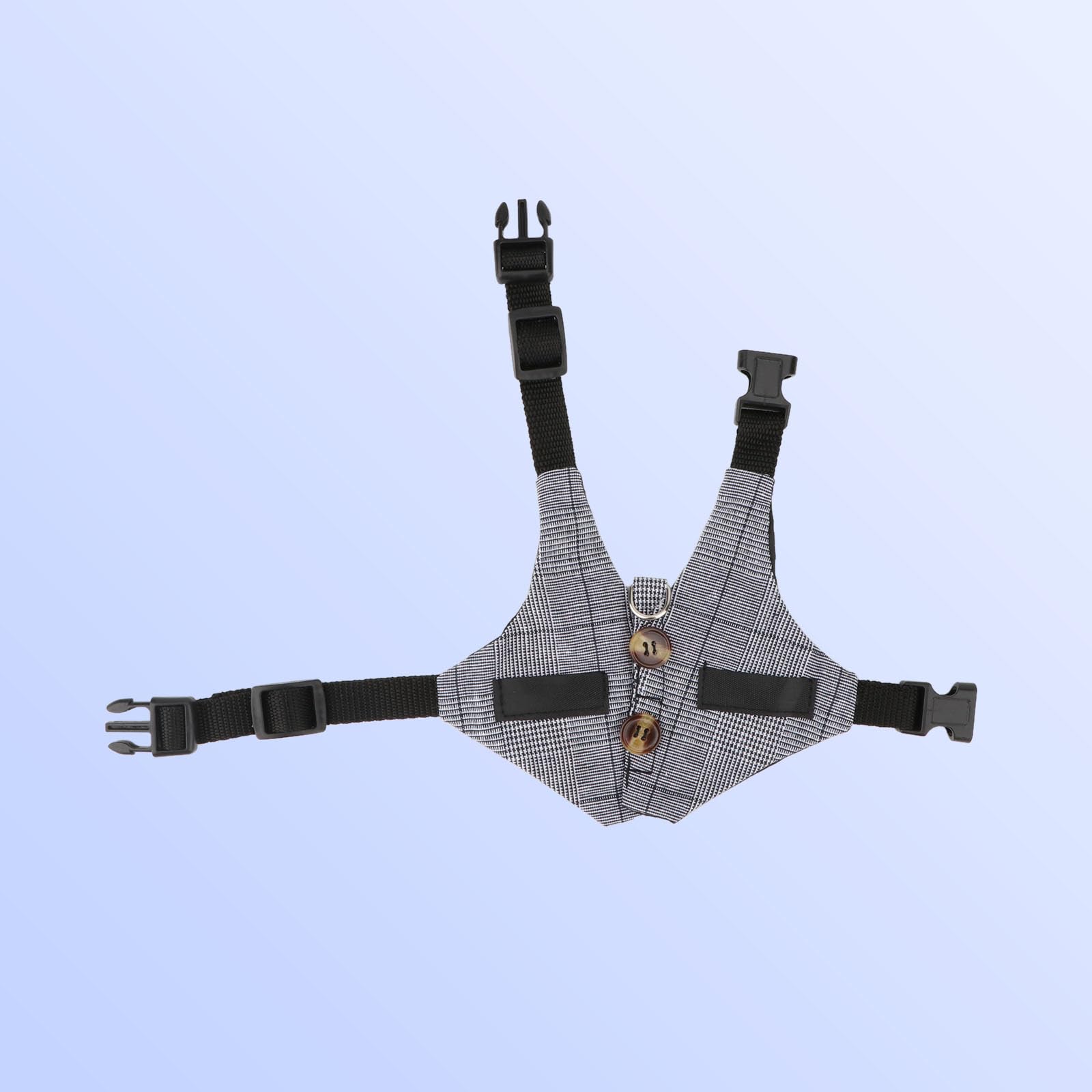 Rabbit Vest Harness and Leash Set Adjustable Formal Suit Style for Bunny Kitten Small Animal Walking (S)