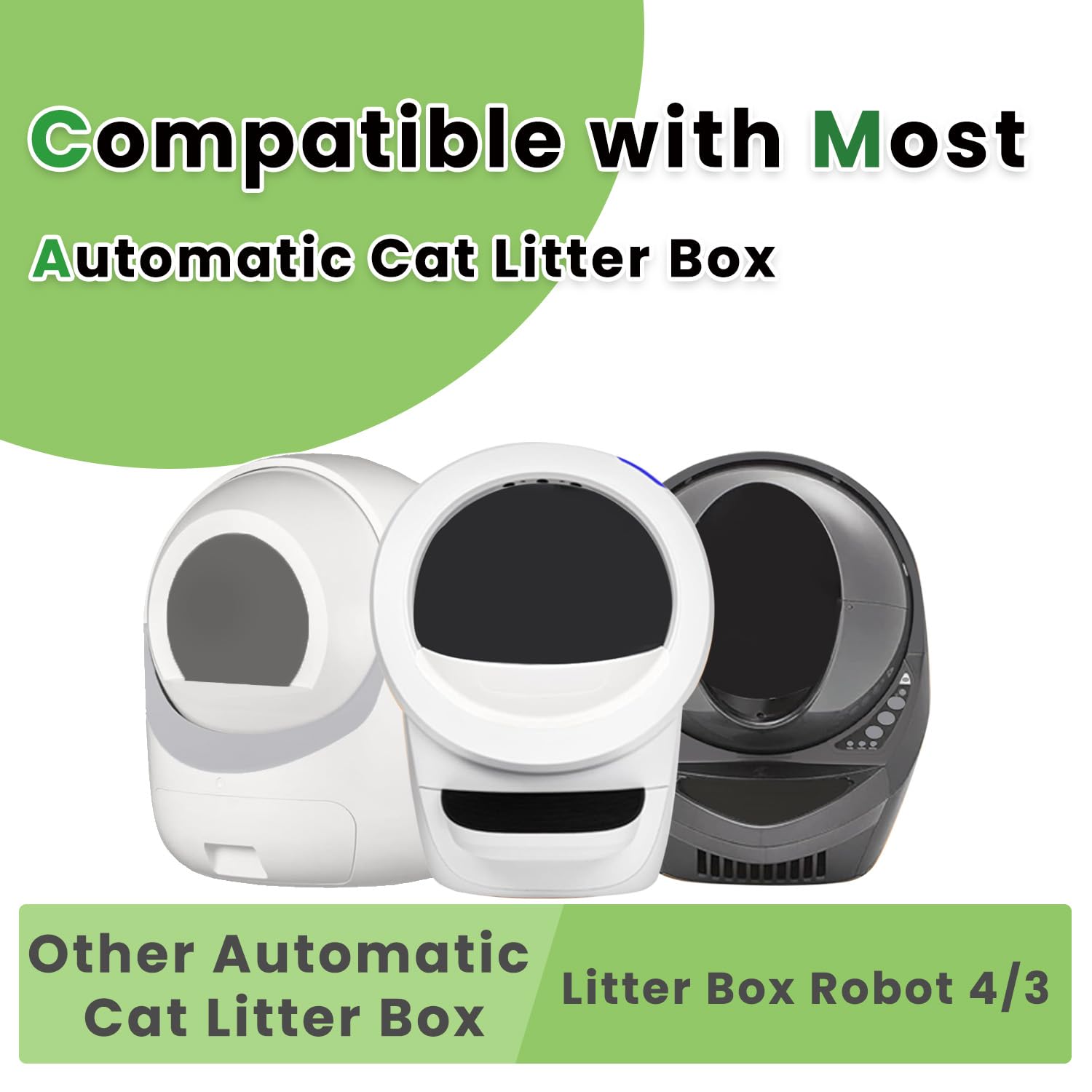 120 Count Waste Bags For Robot 4 And 3, Litter Box Liners For Automatic Cat Litter Box, Cat Litter Box Liners Waste Bags Replace