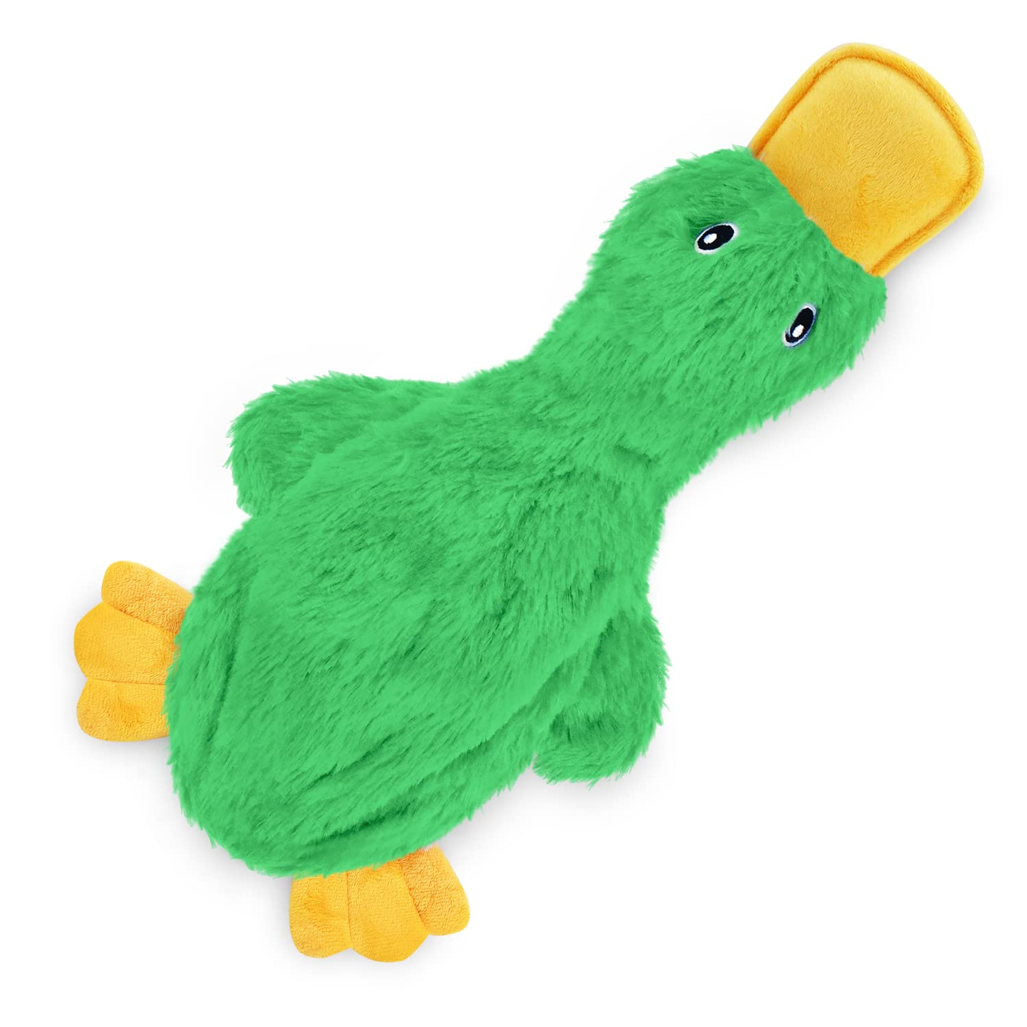 Best Pet Supplies Crinkle Dog Toy For Small, Medium, And Large Breeds, Cute No Stuffing Duck With Soft Squeaker, Fun For Indoor