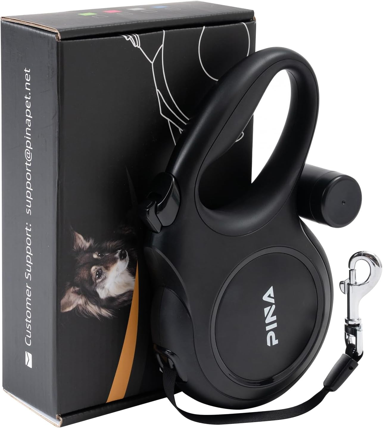 26FT Retractable Dog Leash Heavy Duty Reflective Tangle Free