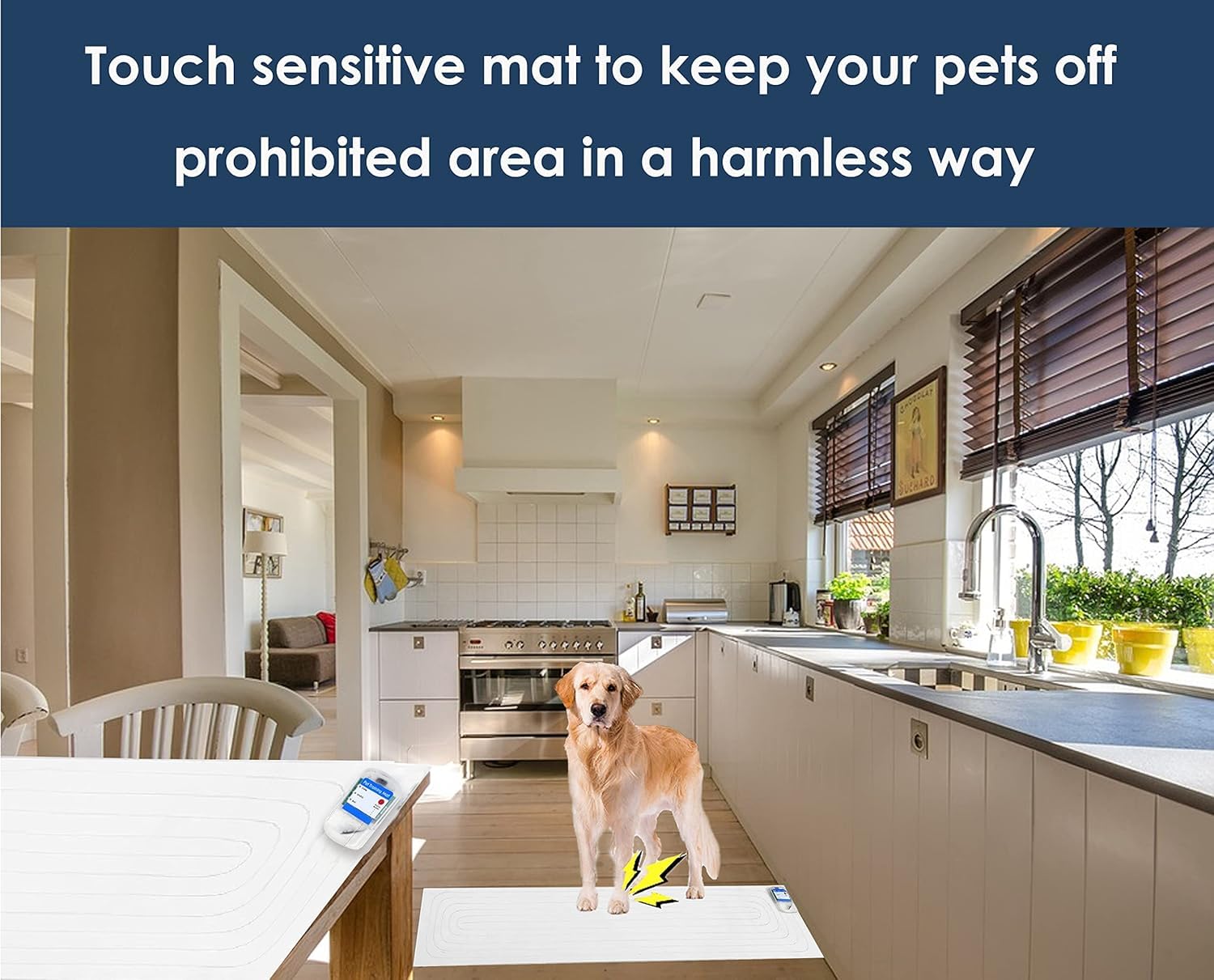 Scat Shock Mat For Dogs And Cats Indoor, Pet Shock Mats For Training Pets, Electric Repellent Mat Keeps Dogs And Cats Off Counte