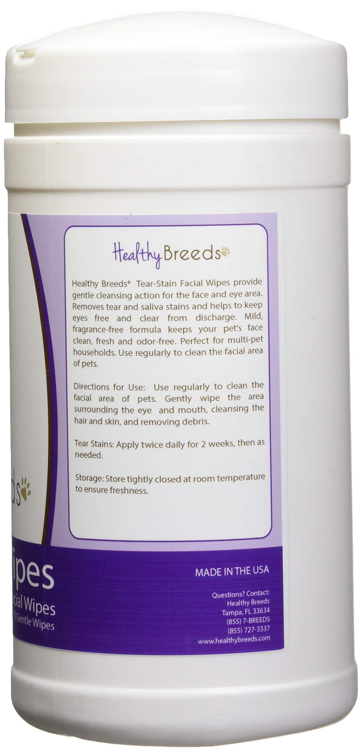 Healthy Breeds Great Dane Tear Stain Wipes 70 Count