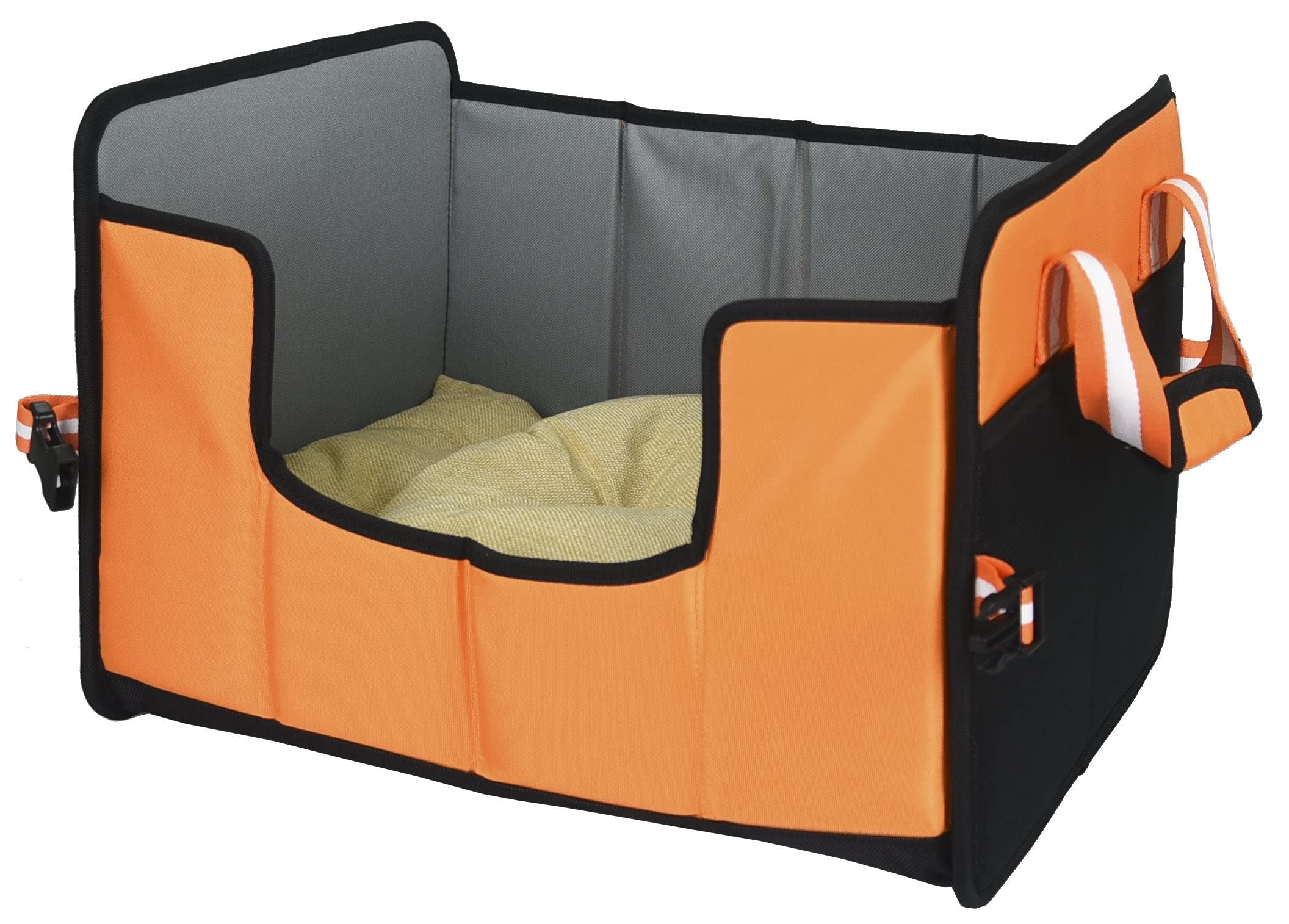 Pet Life Travel-Nest Folding Travel Cat And Dog Bed, Sm, Orange
