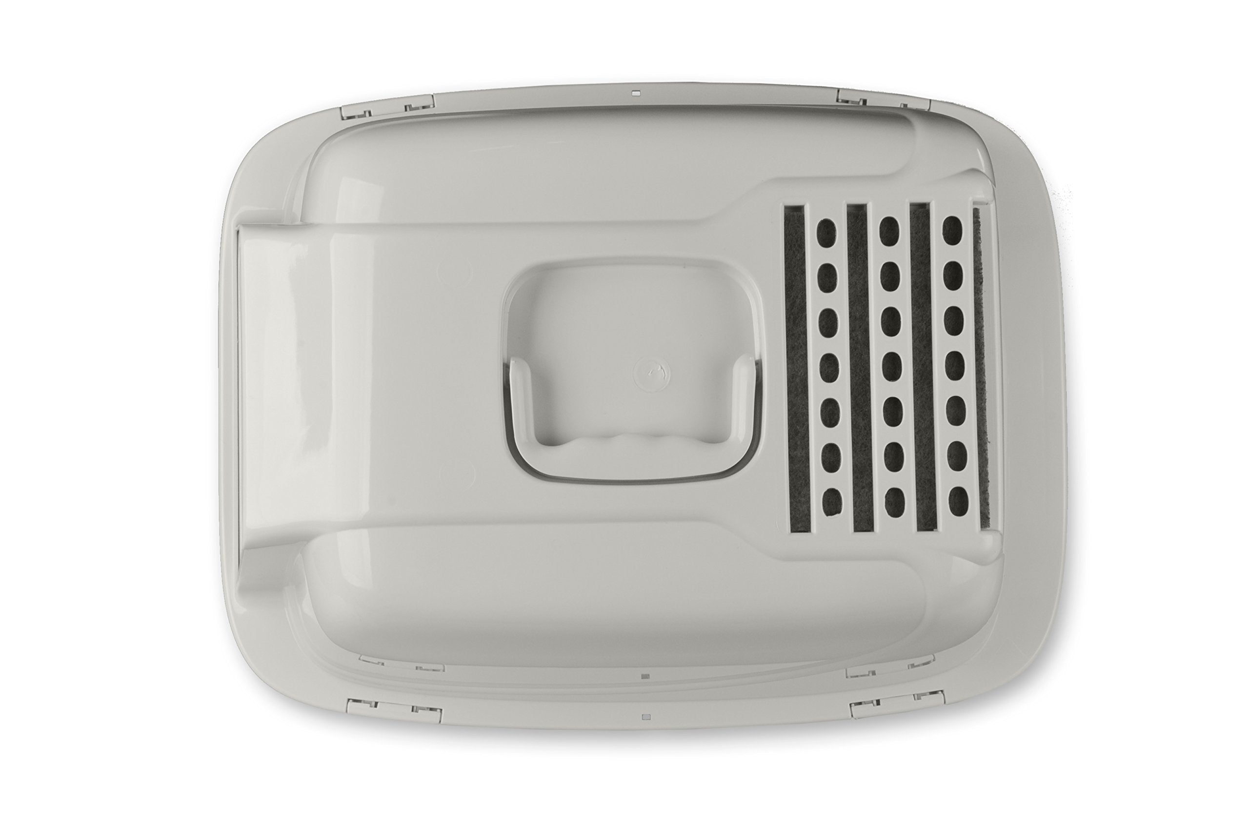 Van Ness Pets Odor Control Large Enclosed Cat Litter Box, Hooded, Pearl, Cp6