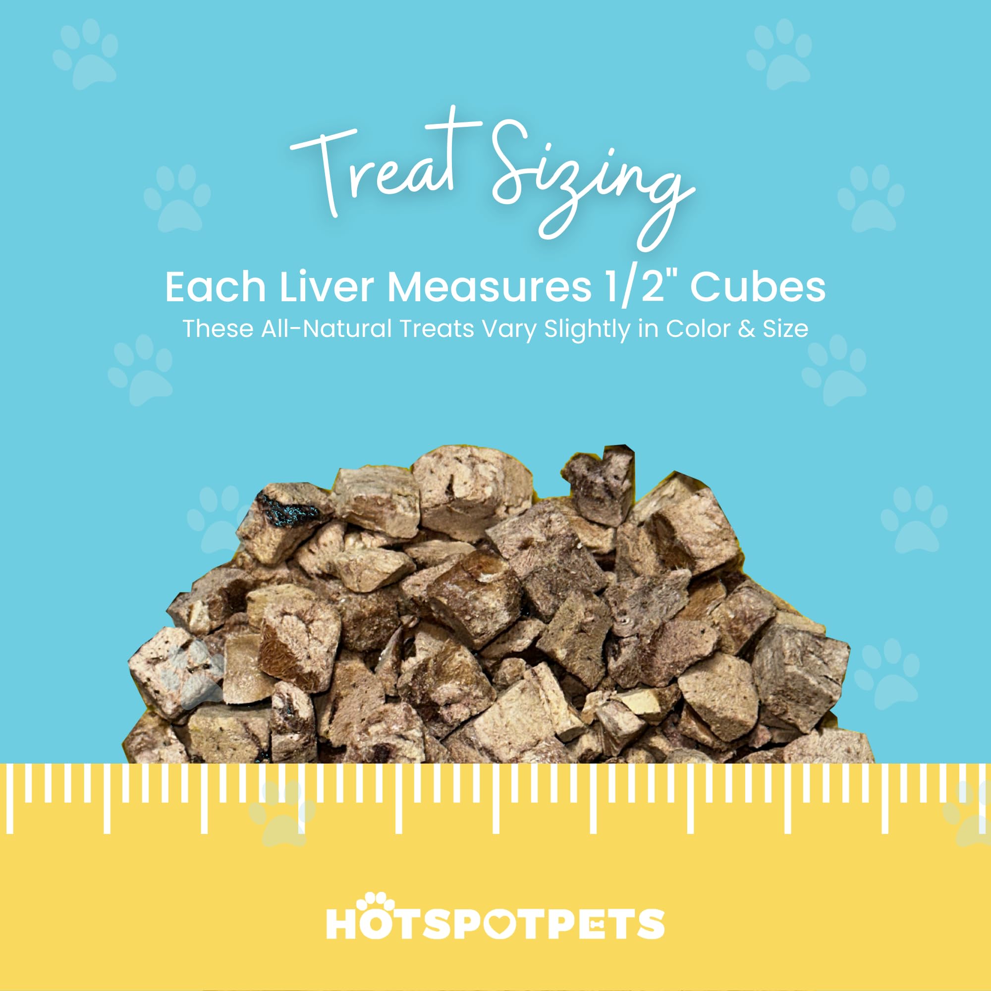hotspot pets Freeze Dried Chicken Liver Treats for Cats & Dogs -1LB Big Bag- Single Ingredient All Natural Grain-Free - Perfect