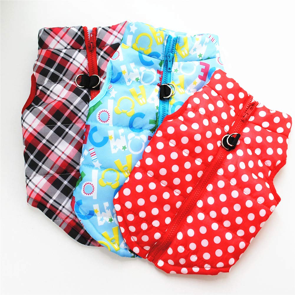 Marupet Winter Waterproof Windproof Vest Coat For Small Medium Dogs - Warm Jacket For Cold Weather, Plaids M (Not Suitable For B