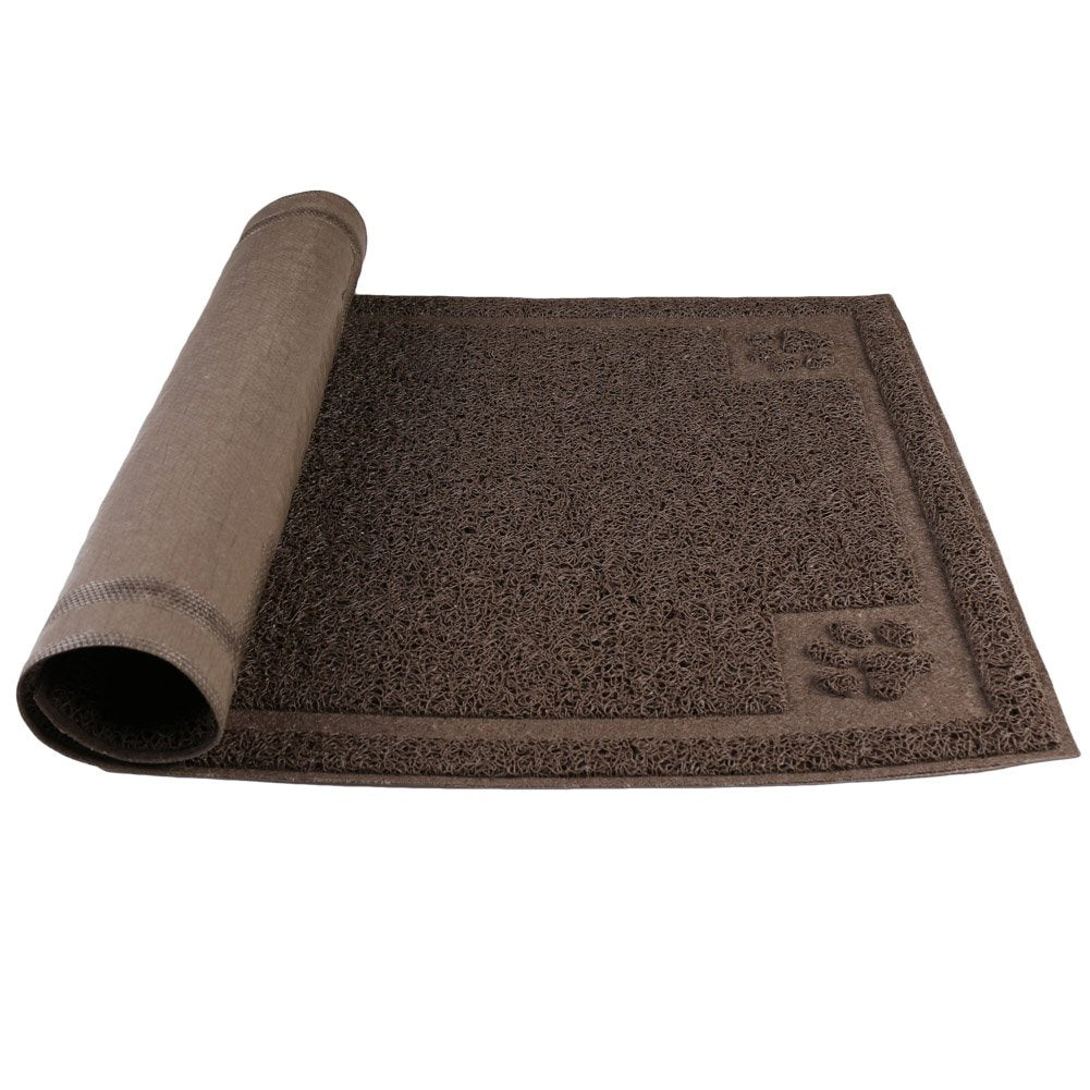 Darkyazi Pet Feeding Mat Large For Dogs And Cats,24'×16' Flexible And Easy To Clean Feeding Mat,Best For Non Slip Waterproof Feeding Mat. (Coffee)