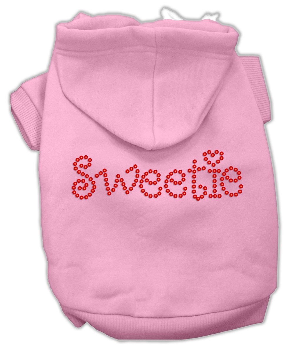 Mirage Pet Products Sweetie Rhinestone Hoodies Pink S (10)