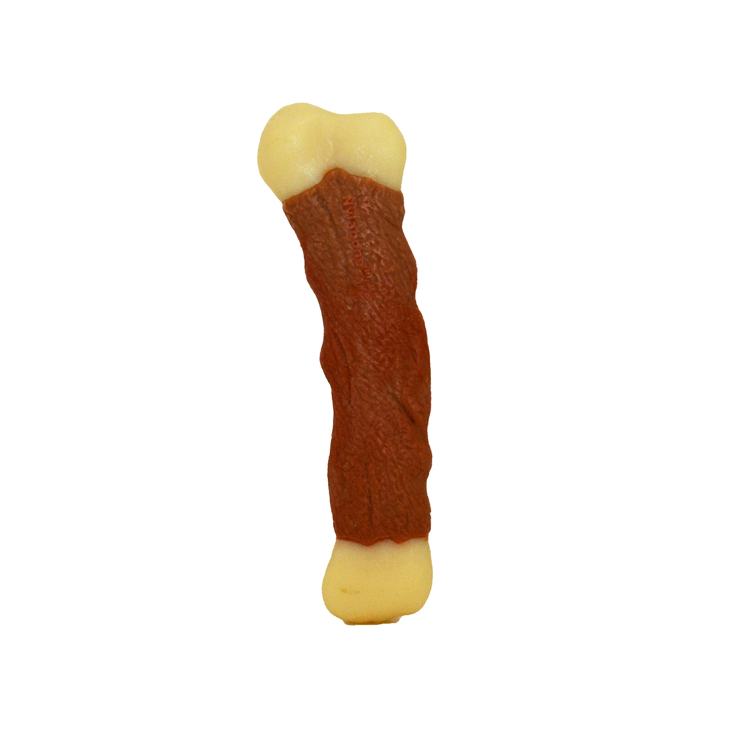 Nylabone Rib Bone Alternative Power Chew Toy For Dogs, Dog Toys For Aggressive Chewers, Beef Flavor, Large - Up To 50 Lbs, 1 Count