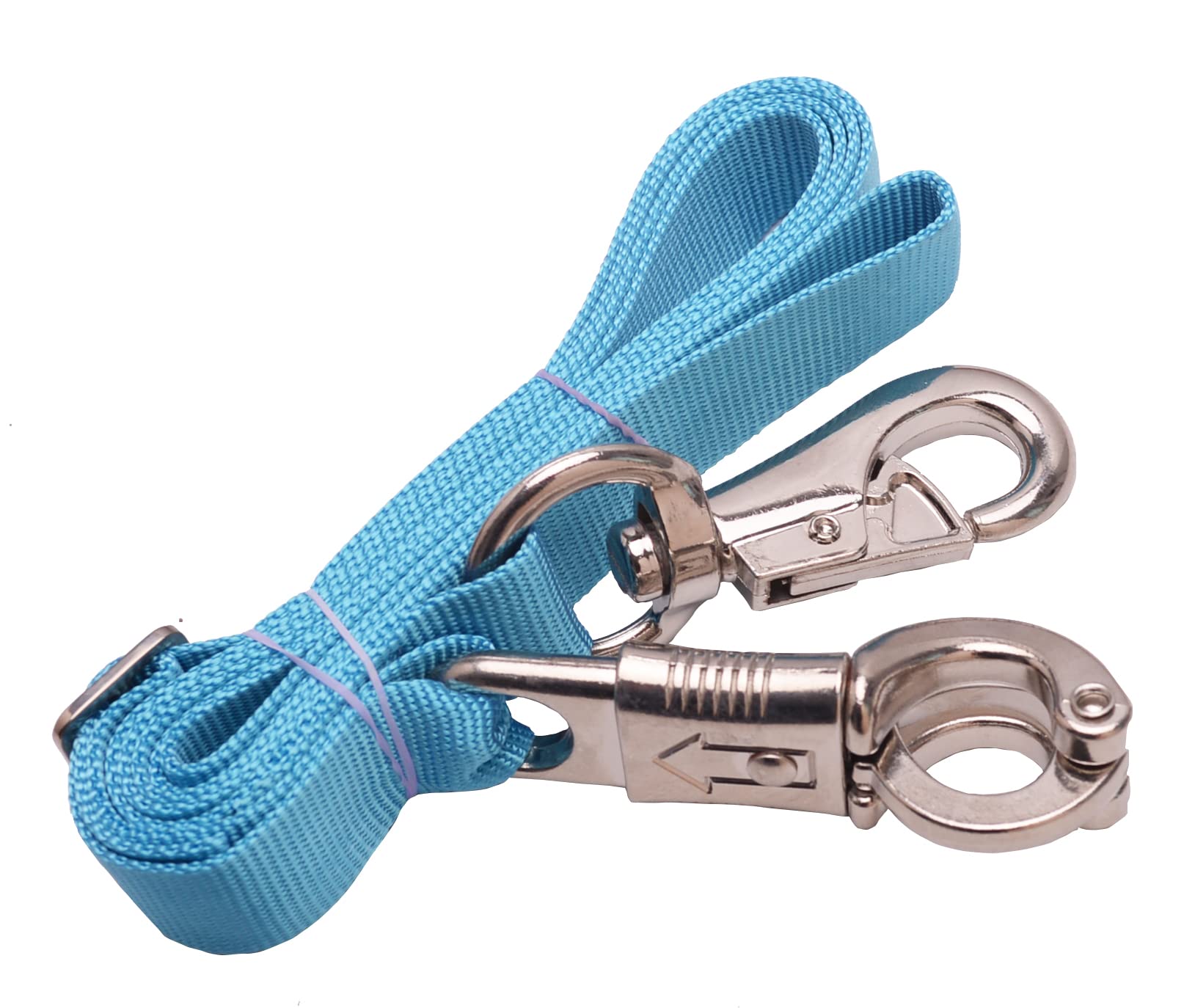 Loaged Adjustable Nylon Cross Ties (2 Pack)-Cross Tie With Panic Snap And Bull Snap - Adjusts From 44.5' To 78.3' (Hurricane B