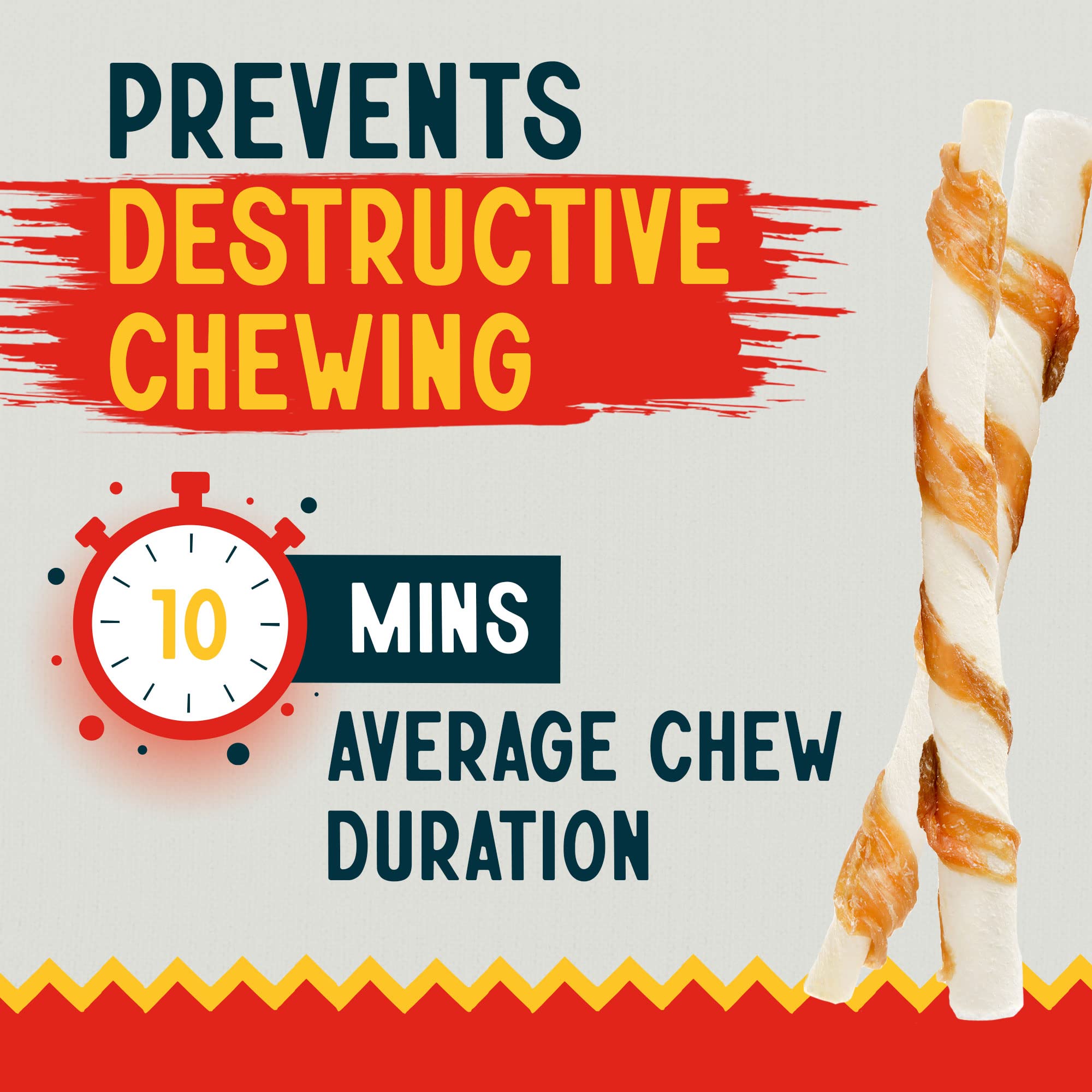 Canine Chews Chicken-Wrapped Rawhide Chews for Dogs (125 ct.)