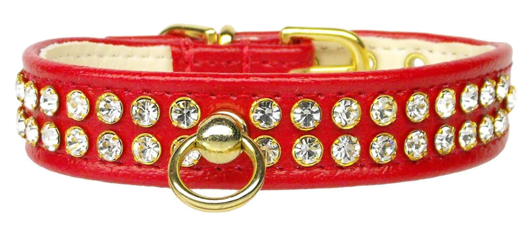 Dog, Puppy & Pet Collar, 72 Clear Crystal Jewelry Set Red 14