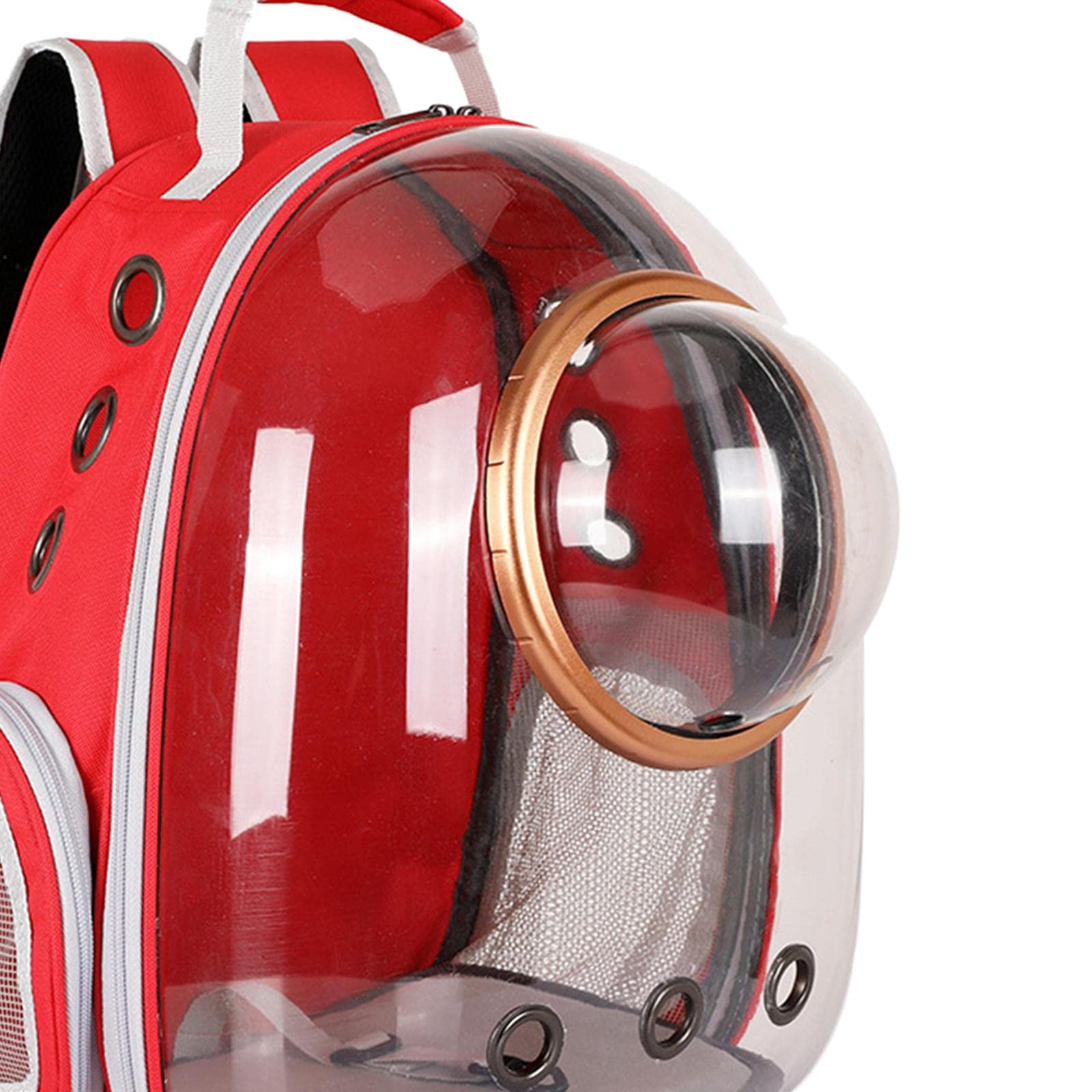 CALANDIS Pet Carrier Backpack Capsule Travel Dog Cat Bag Breathable Astronaut Red | Carriers & Totes | Dog Supplies