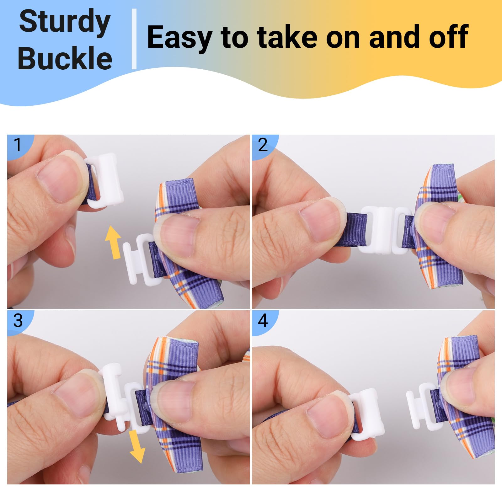 Segarty Bow Ties For Dogs, 80Pcs Bowtie Collars For Small Medium Pet, Comfortable Cats Neck Bow Tie Adjustable Large Puppy Cute