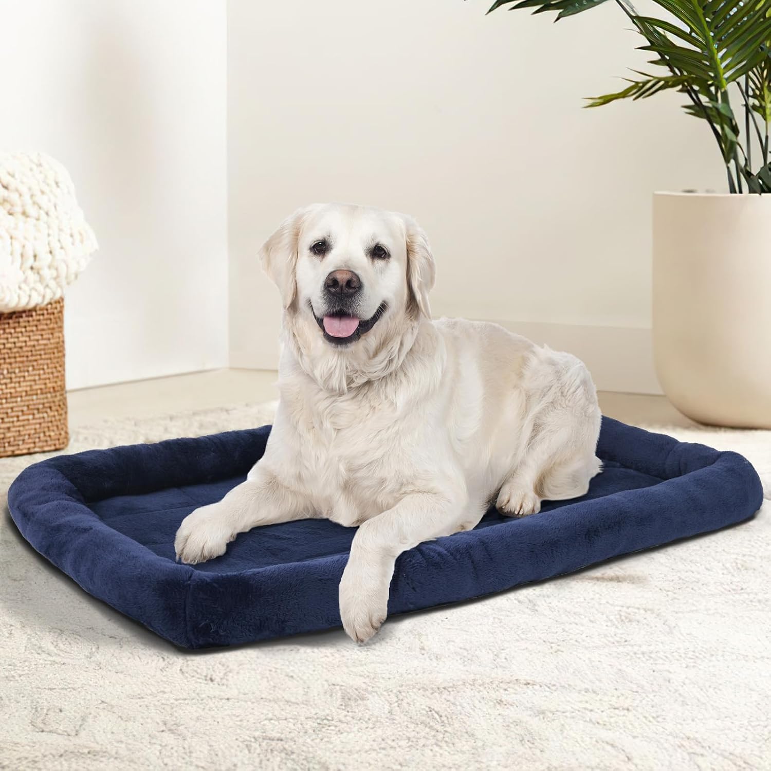 Patas Lague Bolster Dog Bed For Extra Small Dogs 16''X12'', Soft Warm Foam Pet Sofa Bed, Machine Washable Pet Cat Crate Mat For