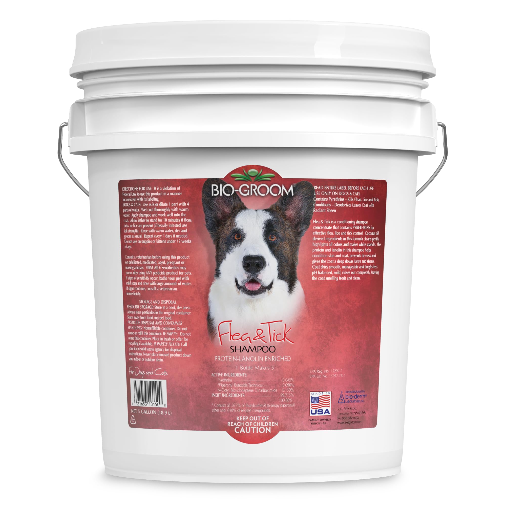 Bio-Groom Flea & Tick Dog Shampoo - Flea And Tick Prevention For Dogs, Cat Flea Treatment, Cruelty-Free, Made In Usa, Natural Ti