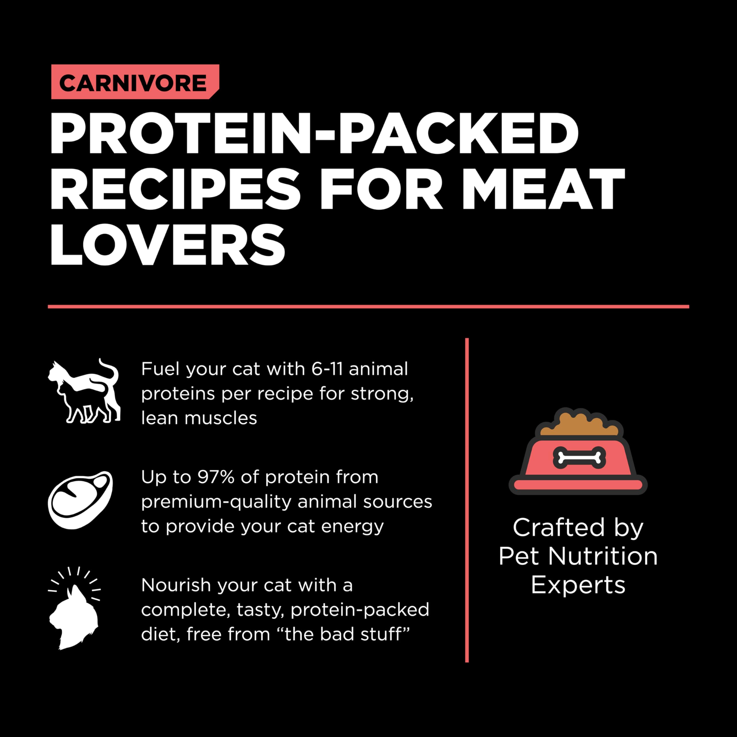 Go! Solutions Carnivore, Grain-Free, Protein Rich Dry Cat Food, Salmon and Cod Recipe, 8 lb Bag